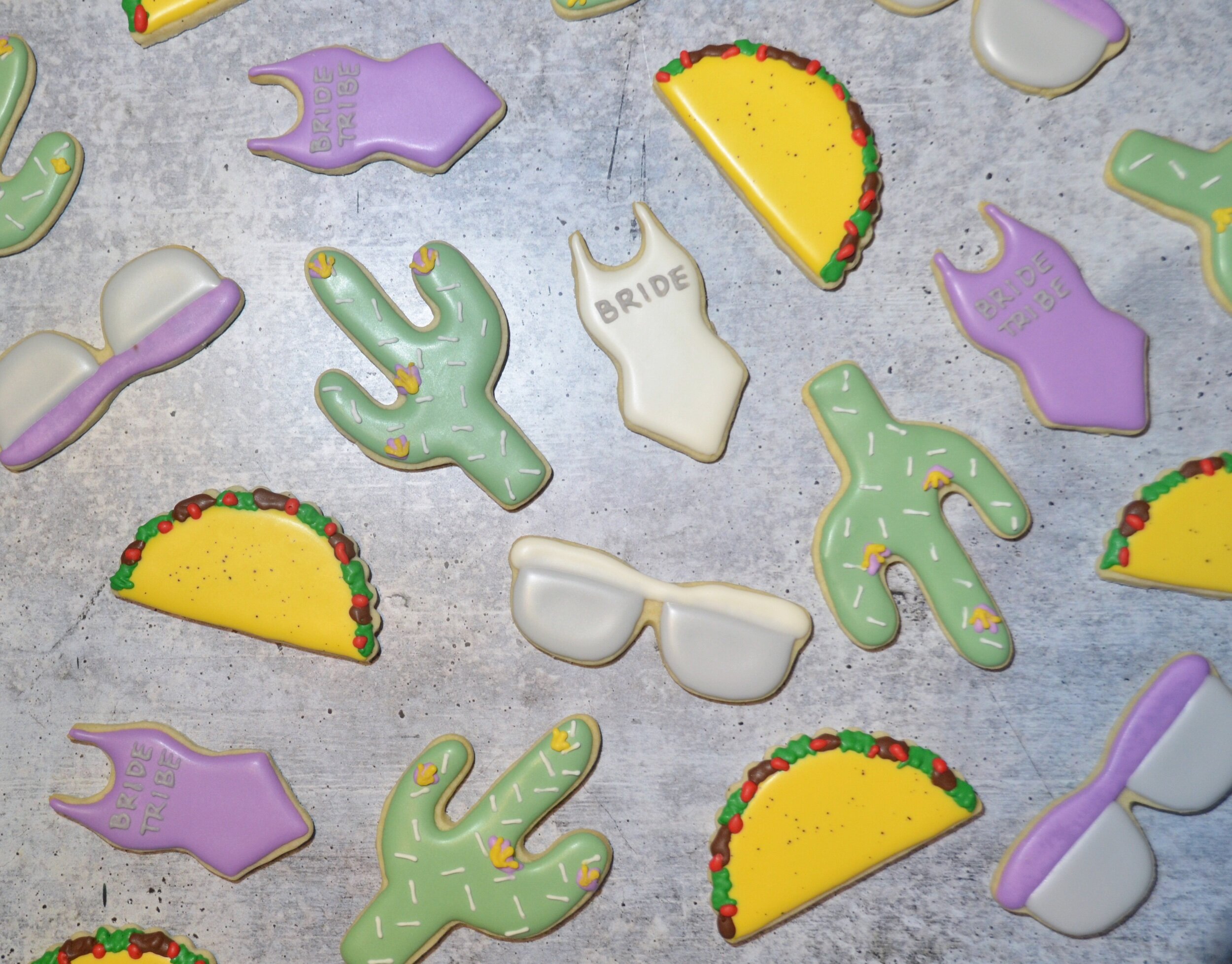 Fiesta Beach Bachelorette Party Cookies