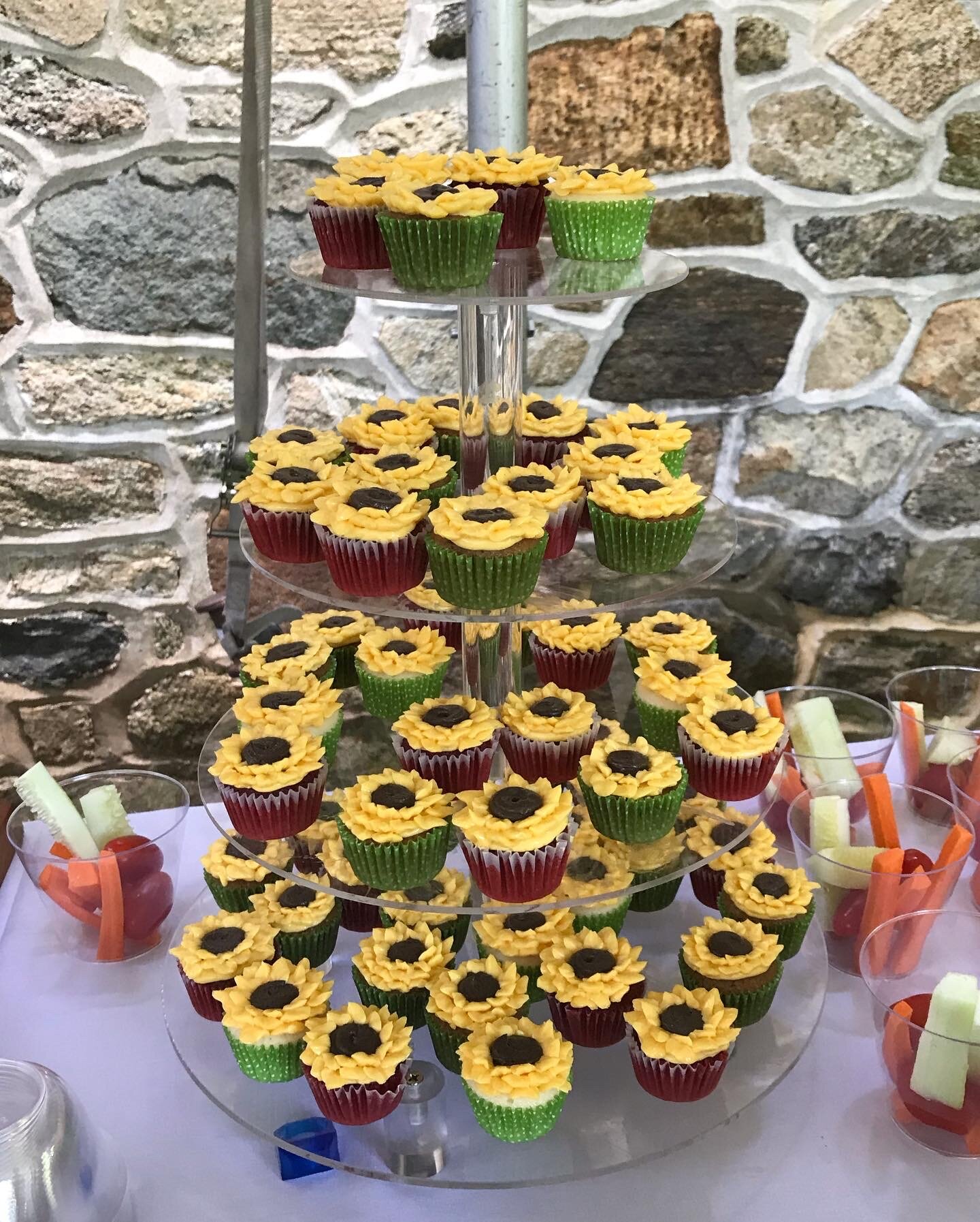 Sunflower Mini Cupcakes