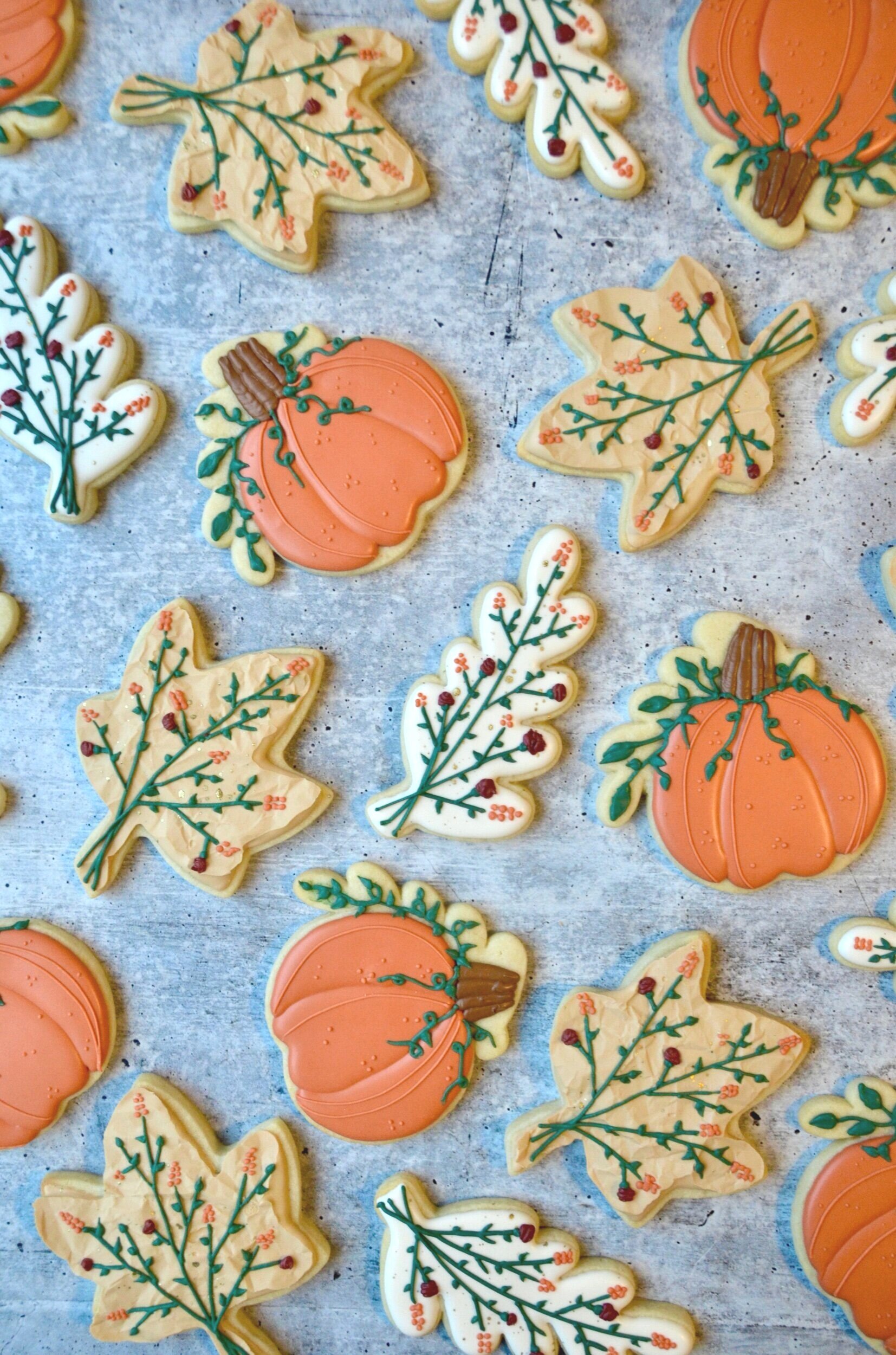 Rustic Fall Sugar cookies