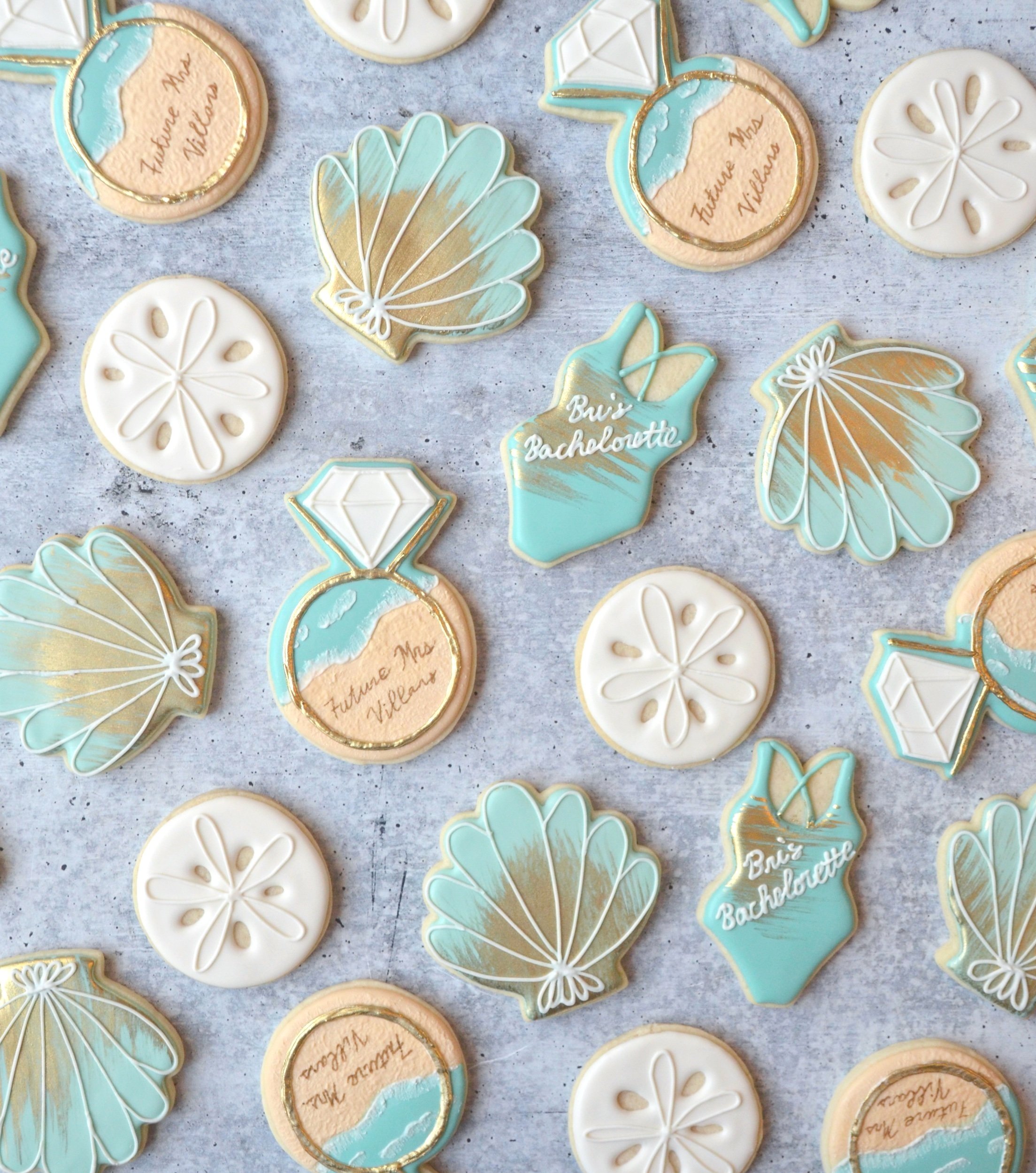 Beach Bachelorette Party Cookies