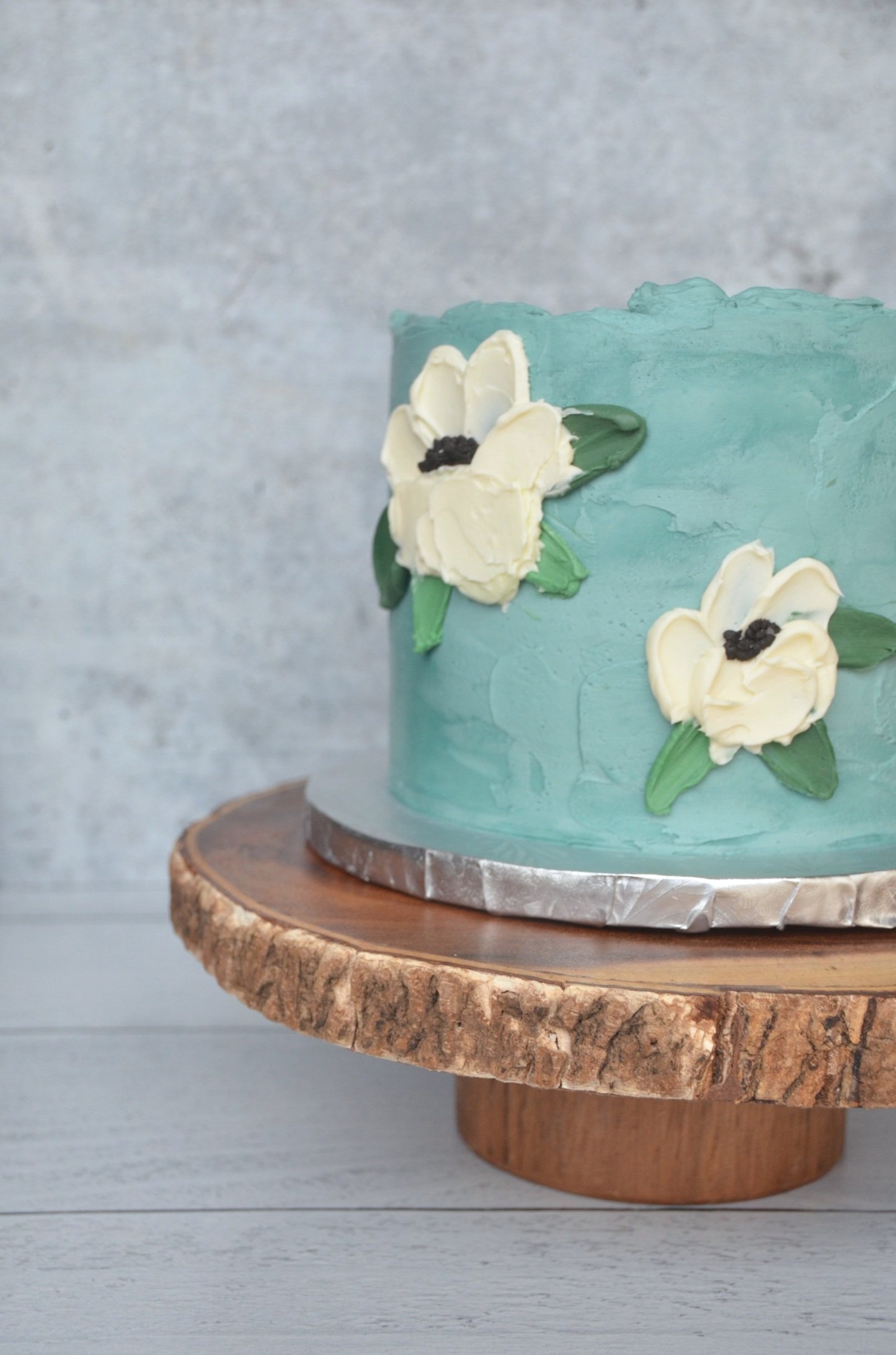Anemone Flower Birthday Cake