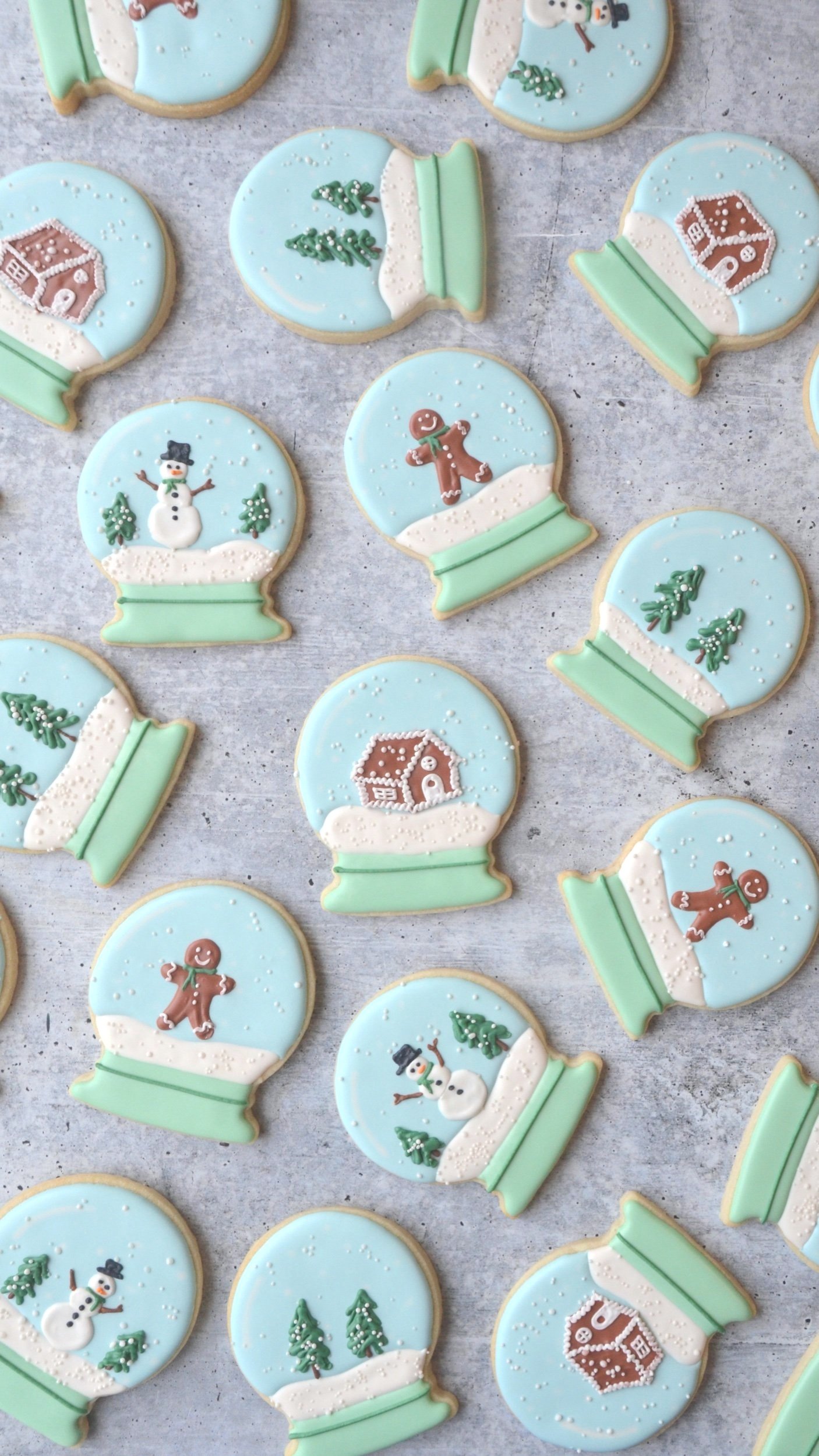 Snow Globe Sugar Cookies