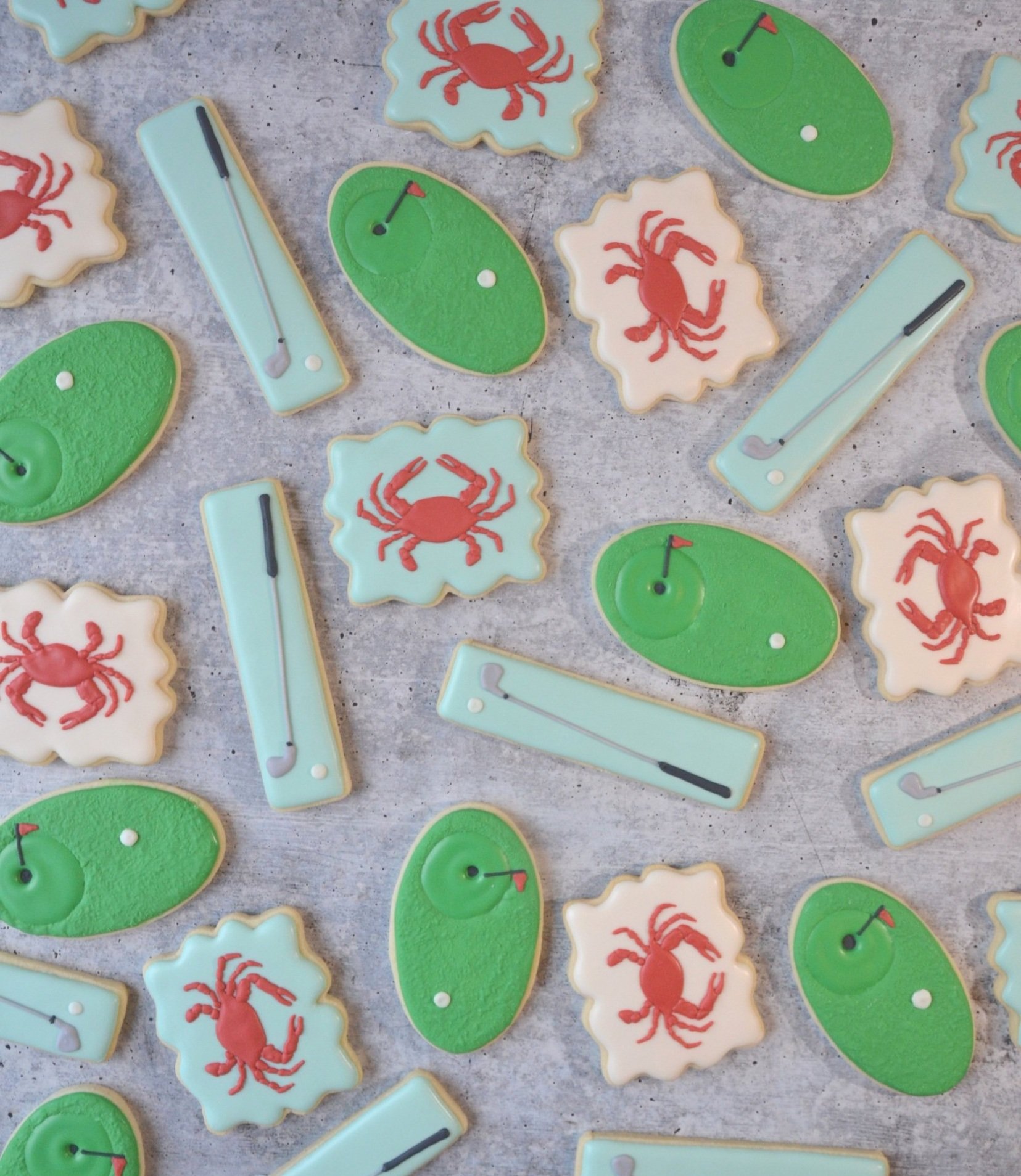 Maryland Golf Sugar cookies