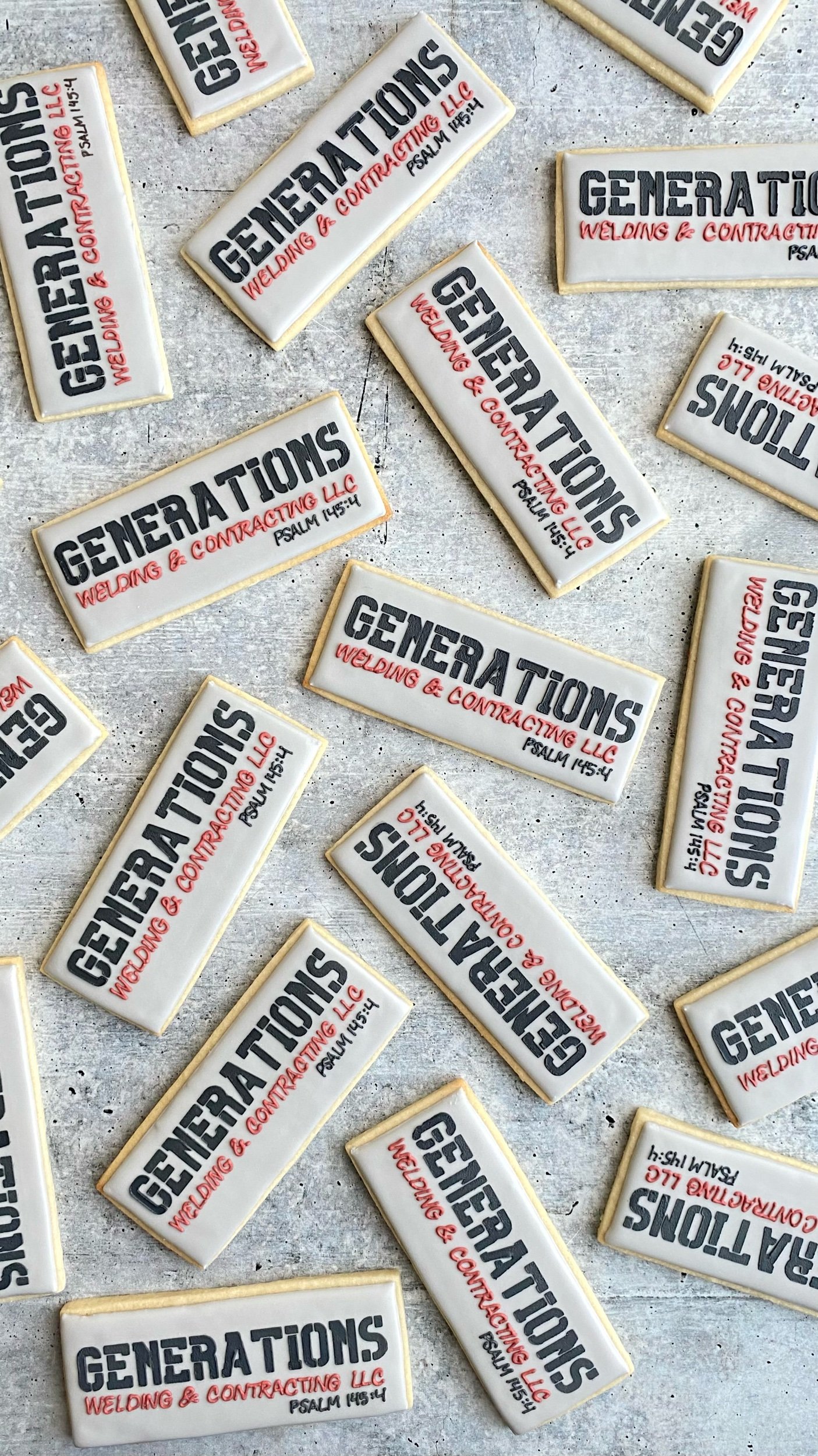 Generations Welding Logo Cookies