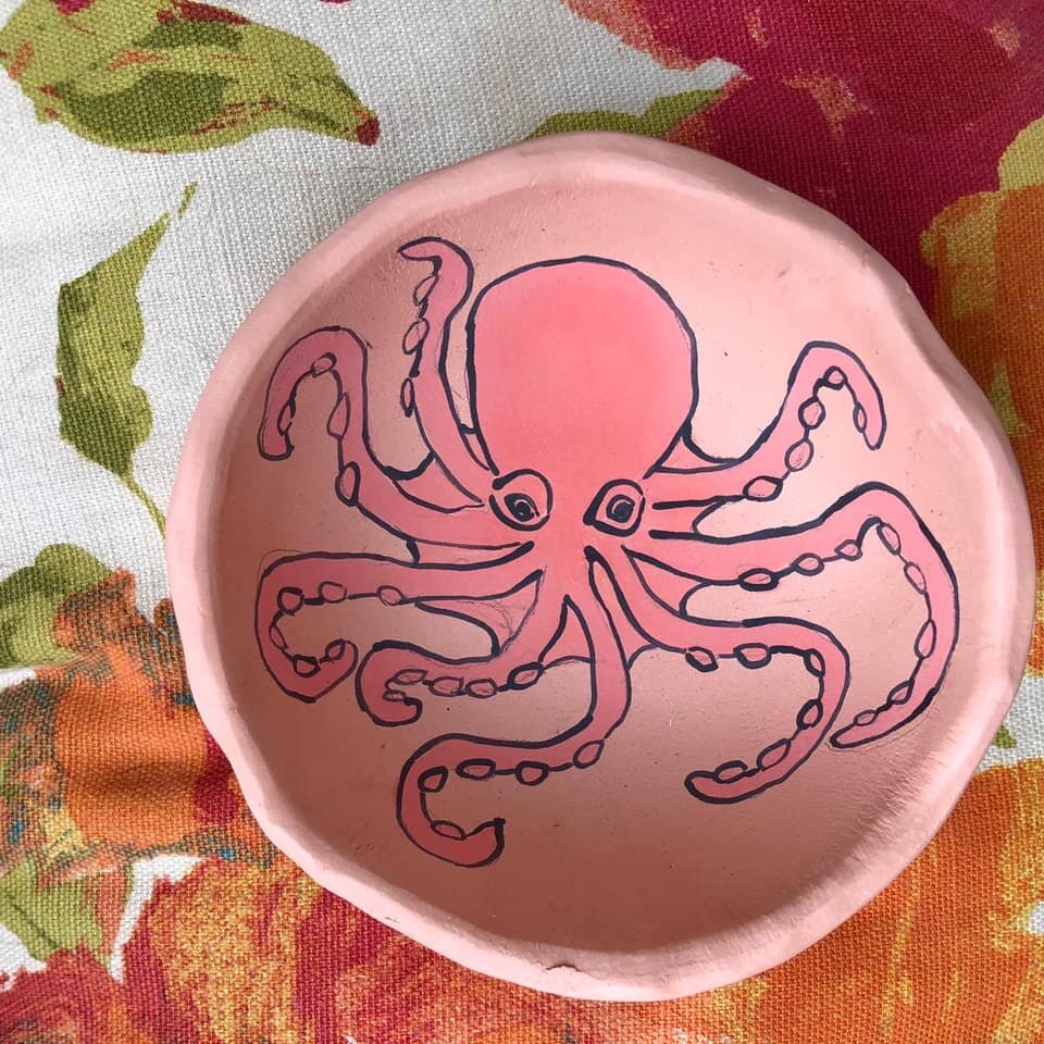 Elizabeth Halderson Ceramic Squid