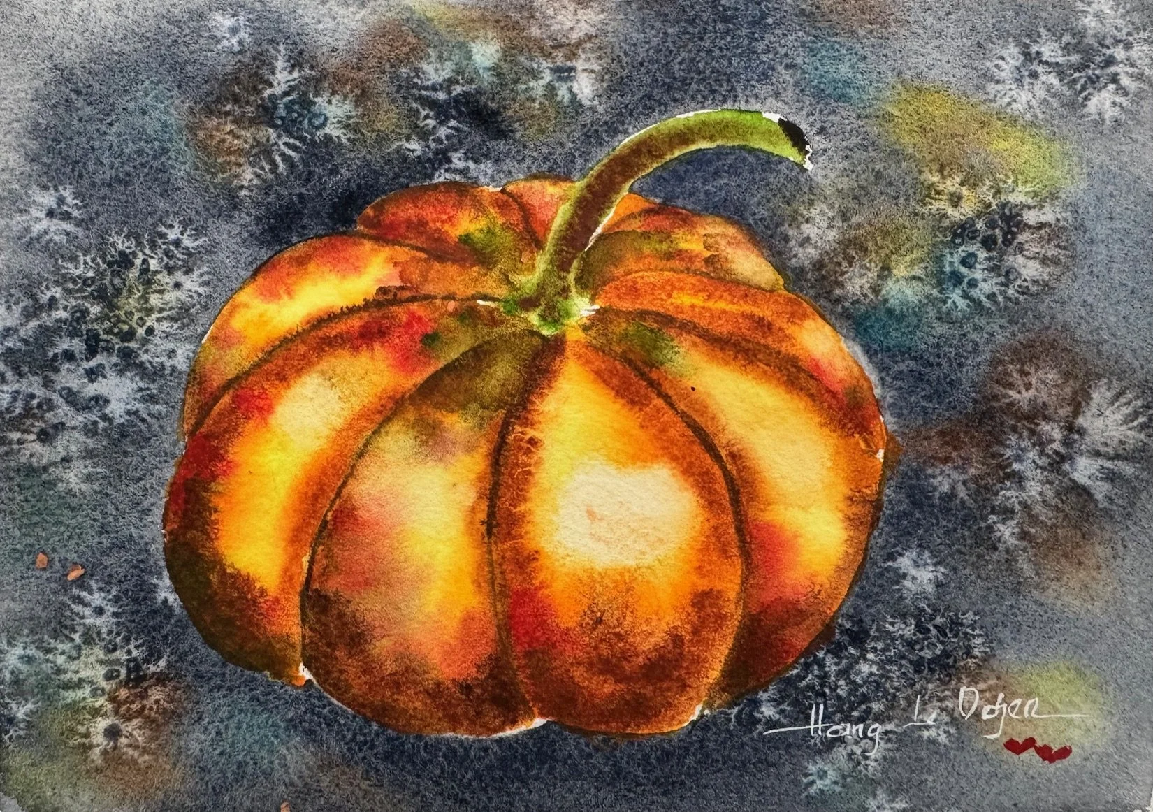 Beginning Watercolor: Autumn Pumpkins