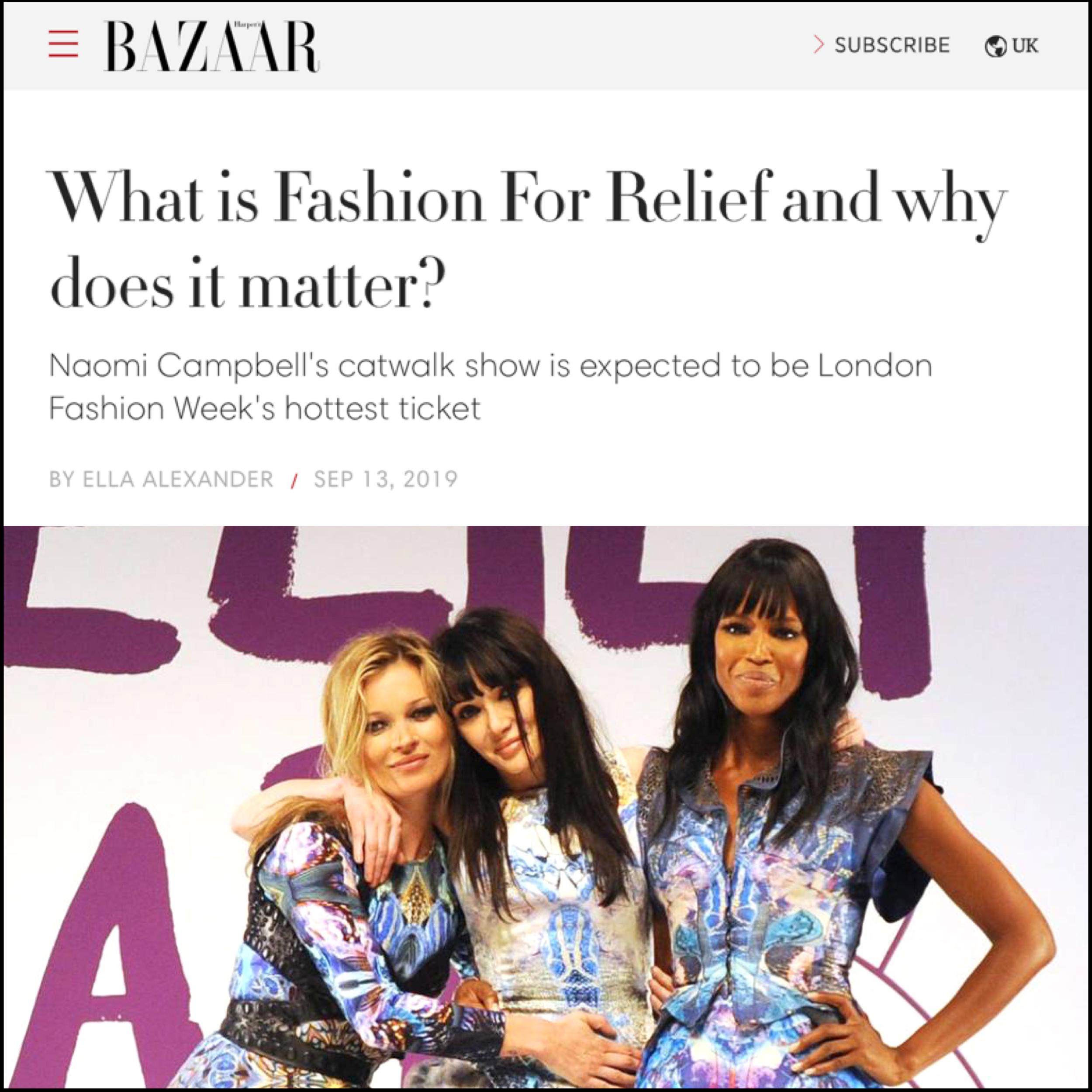 What is Fashion For Relief and Why Does It Matter