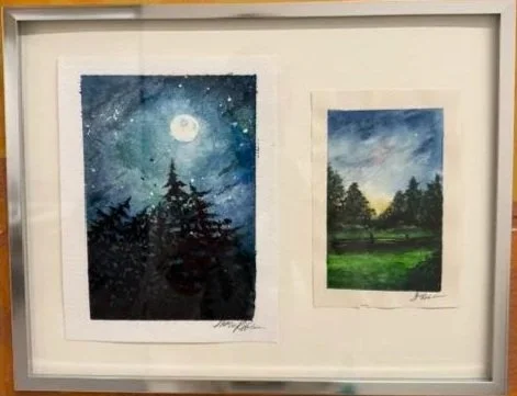 "Plenilune" and "Venus over Backyard"