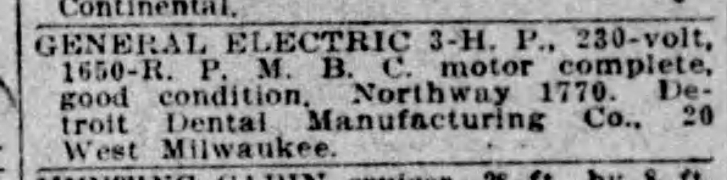 1920 - Detroit Free Press