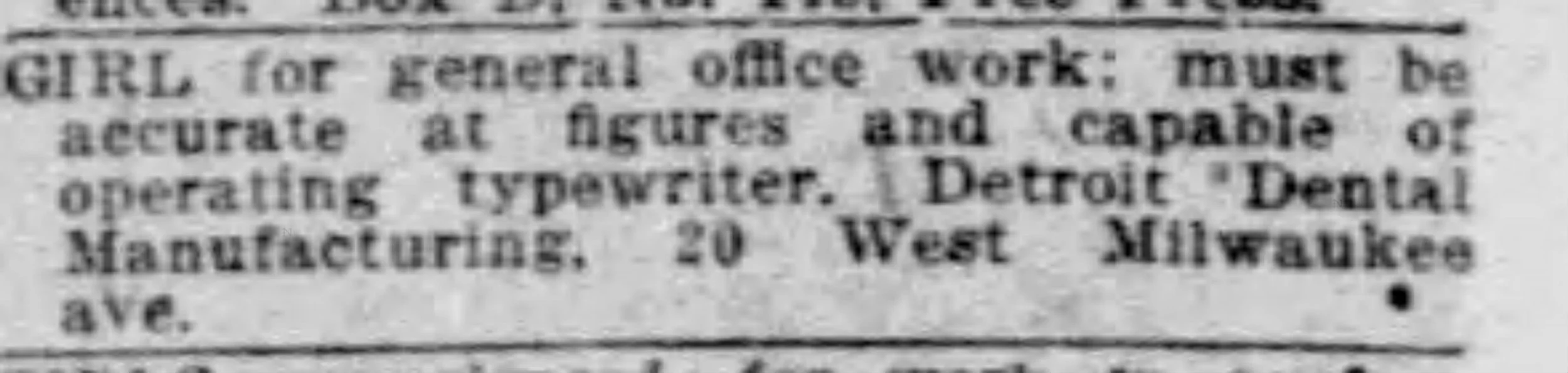 1920 - Detroit Free Press