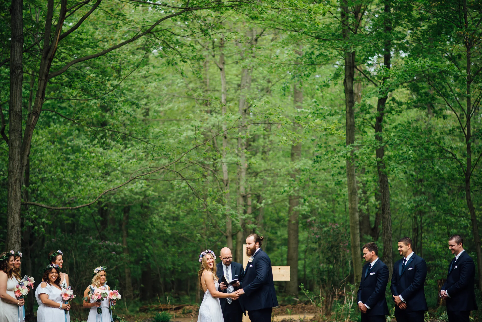 Fernwood Hills London Ontario Bohemian Wedding ceremony