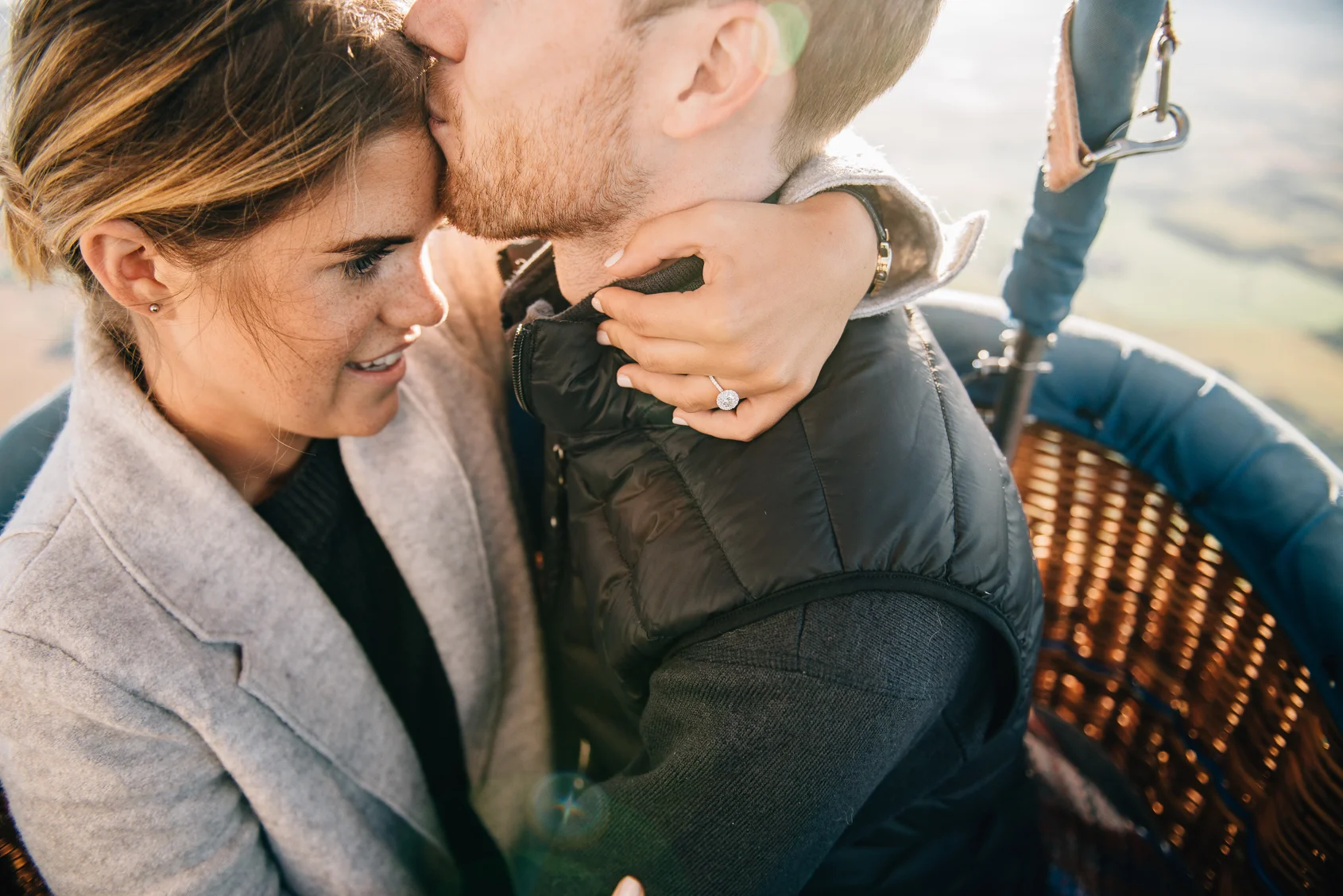 Hot Air Balloon Proposal by Sara Monika, Photographer
