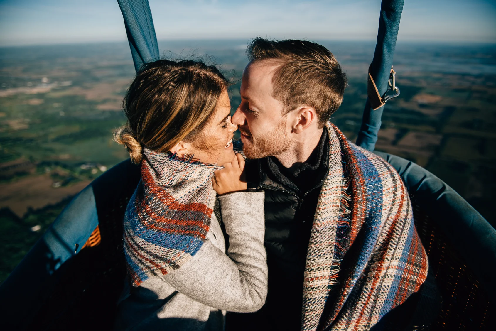 Hot Air Balloon Proposal by Sara Monika, Photographer