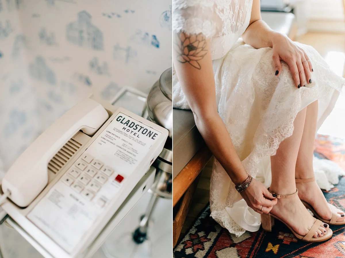 Intimate Gladstone Hotel Wedding in Toronto photographed by Sara Monika, Photographer