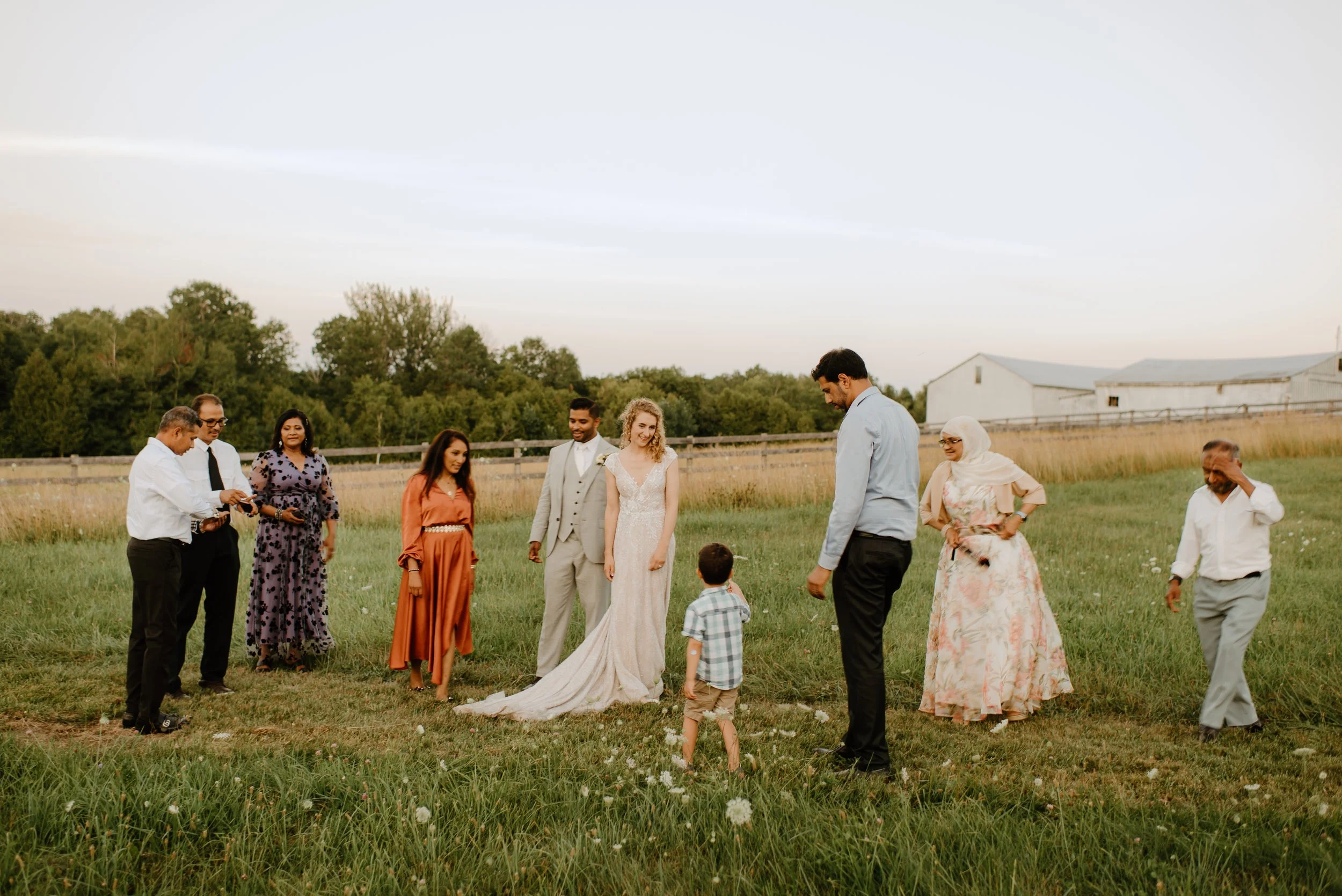 Peaceful Family Farm Wedding I Sara Monika