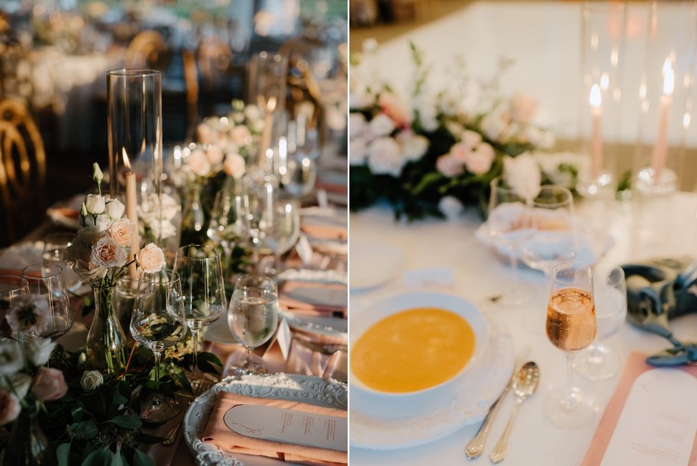  Chateau Des Charmes Niagara Wedding Taylor Richard – Elegant wedding table setup at Chateau Des Charmes reception