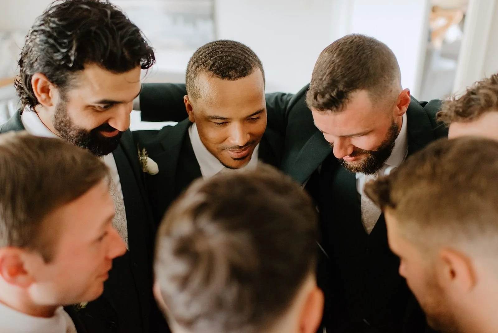 Joyful Bayview Wildwood Wedding – The groom getting ready with his groomsmen.