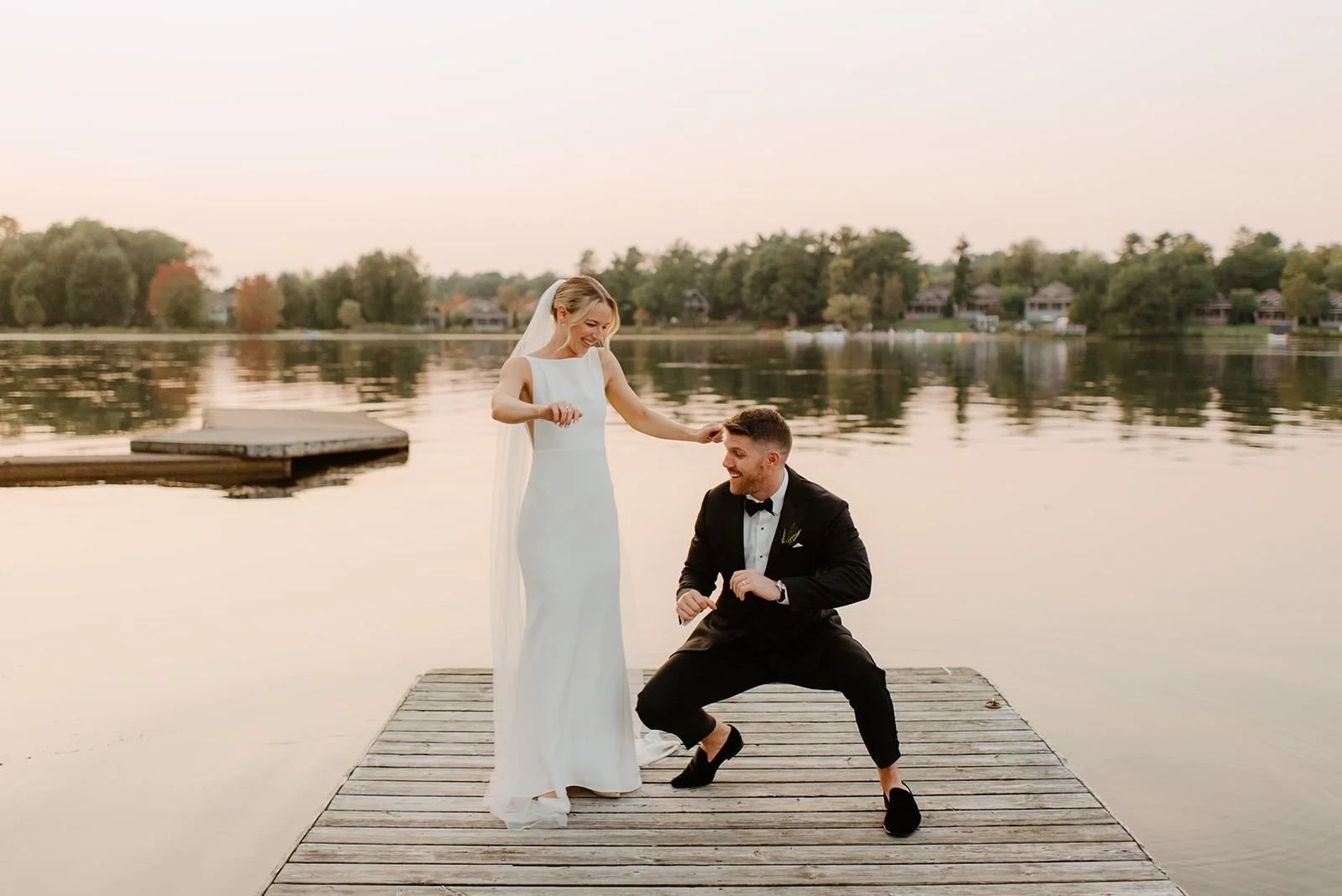 Joyful Bayview Wildwood Wedding – Laughter shared during the portrait session.