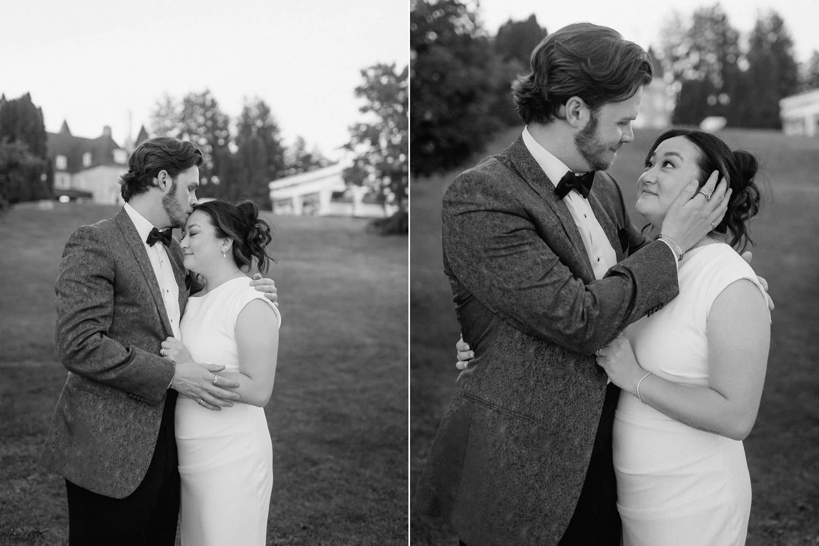 Eaton Hall Wedding in King City | Benita + Allen – Benita and Allen walking through a path of greenery hand-in-hand.