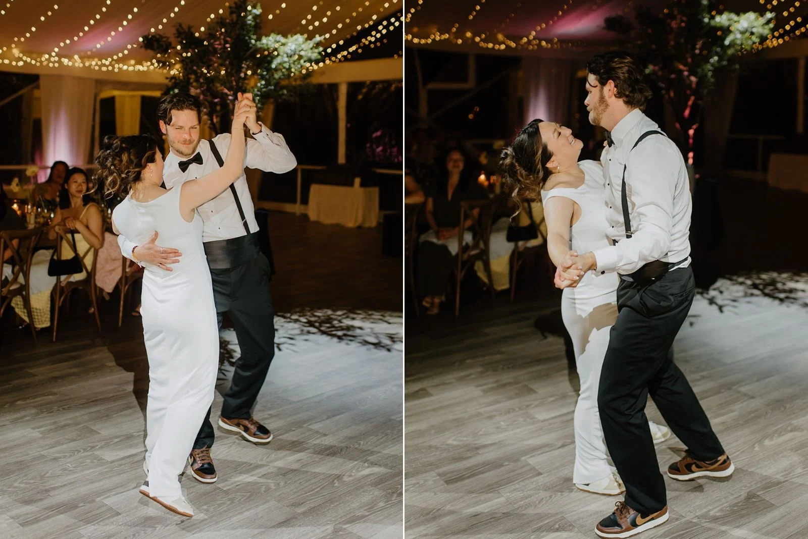 Eaton Hall Wedding in King City | Benita + Allen – The couple’s first dance in the light-filled Eaton Hall ballroom.