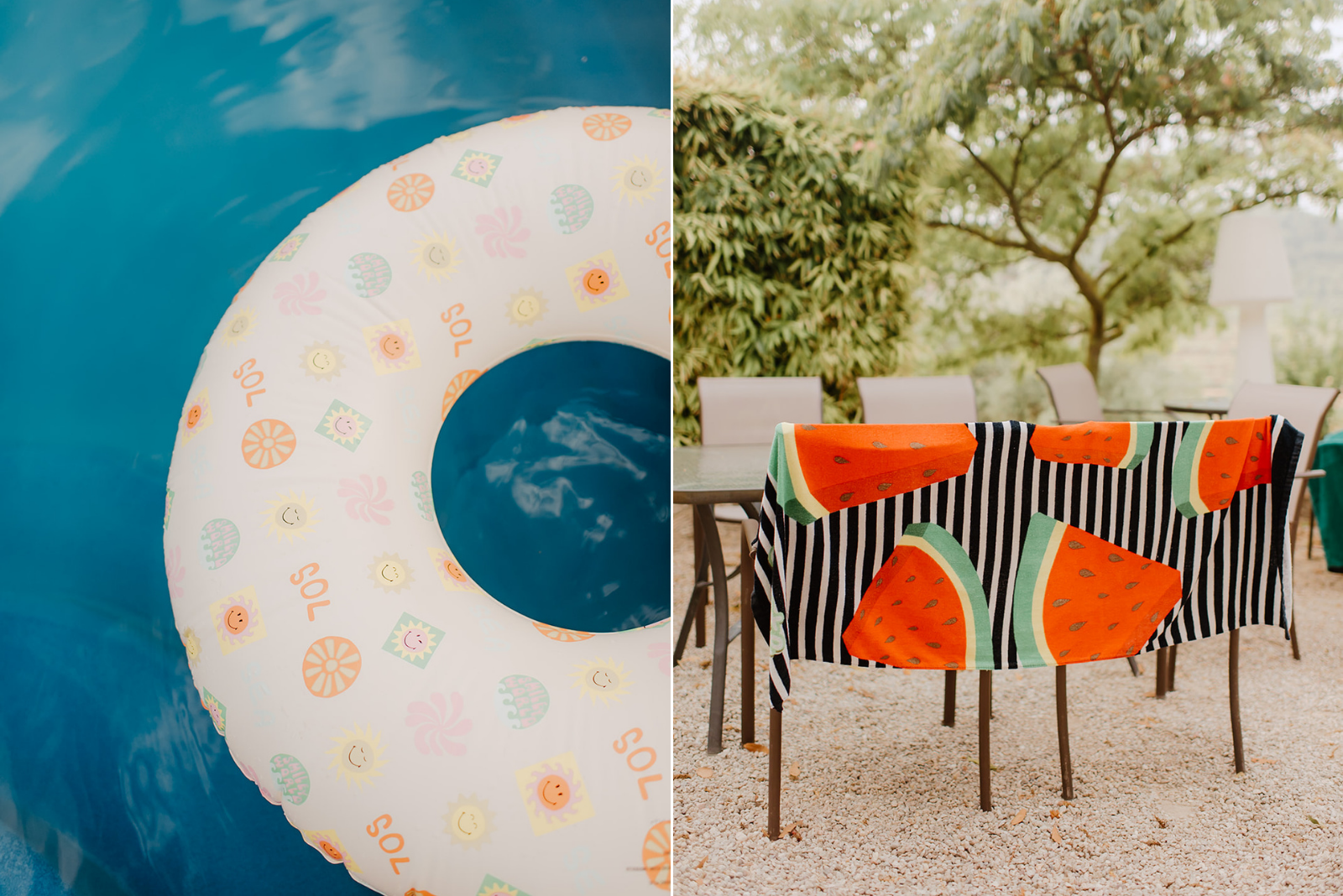 Castell de Barxell Wedding | A Romantic Spanish Countryside Celebration with Zuzanna + Raul – Wide shot of the lush gardens surrounding the getting-ready venue.