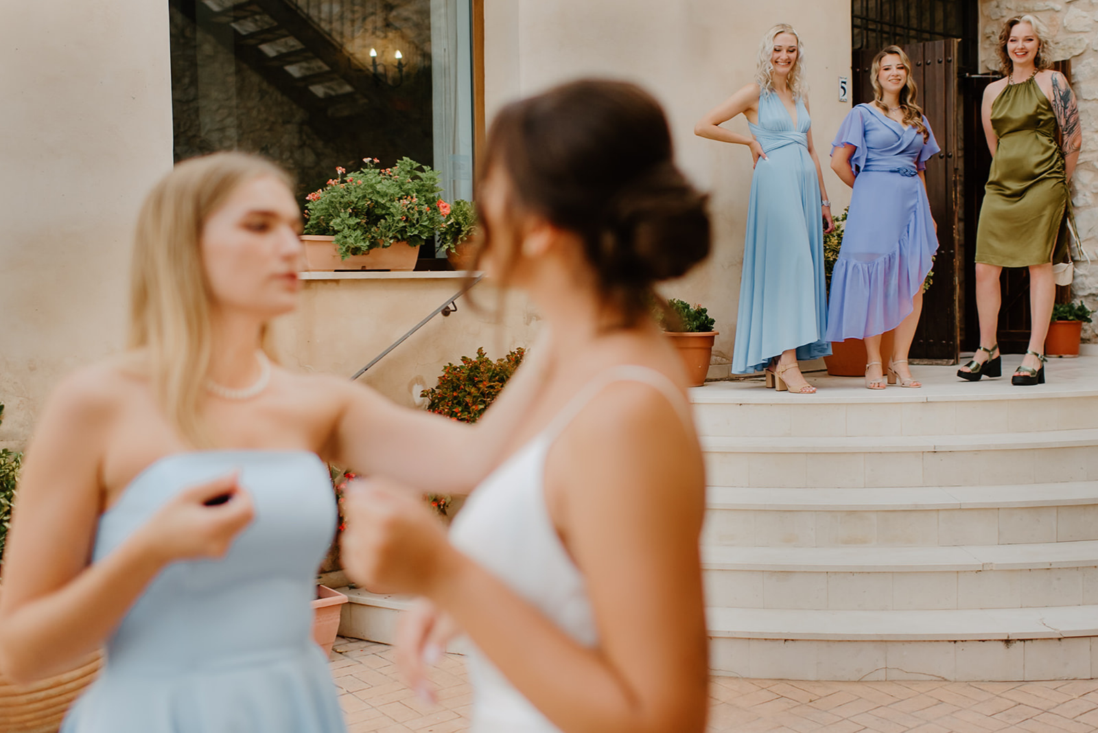 Castell de Barxell Wedding | A Romantic Spanish Countryside Celebration with Zuzanna + Raul – Zuzanna during her quiet morning routine.
