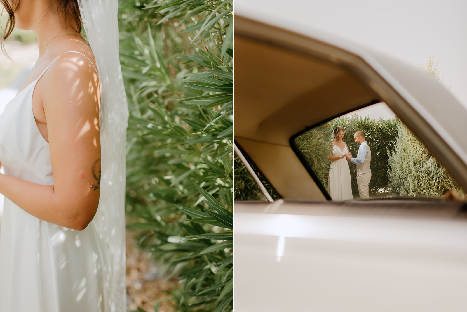 Castell de Barxell Wedding | A Romantic Spanish Countryside Celebration with Zuzanna + Raul – The couple sharing a private embrace before heading to the castle.