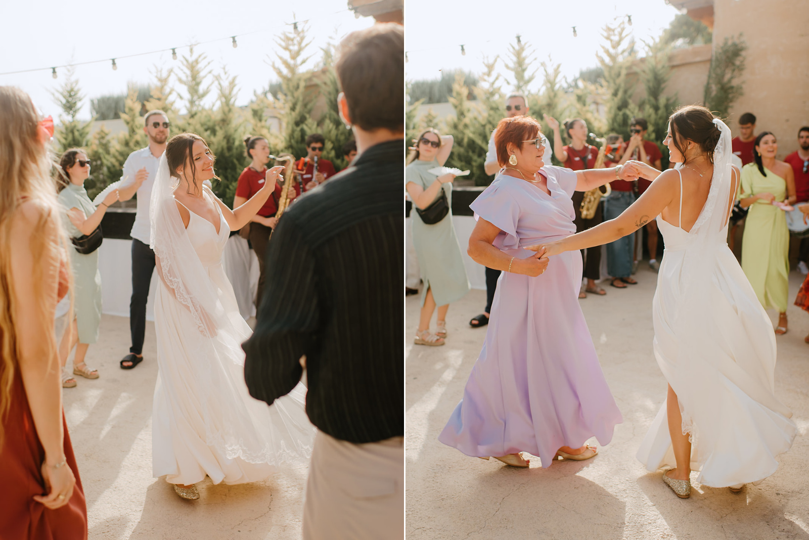 Castell de Barxell Wedding | A Romantic Spanish Countryside Celebration with Zuzanna + Raul – Zuzanna dancing with her mother during the reception.