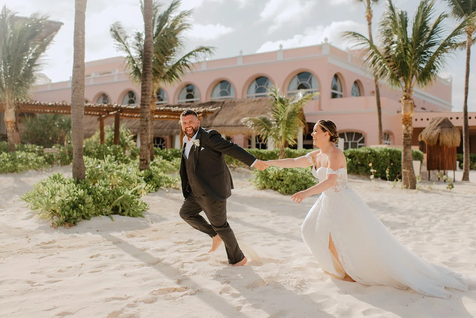 Bride and groom at their destination wedding, storytelling documentary photography by Sara Monika
