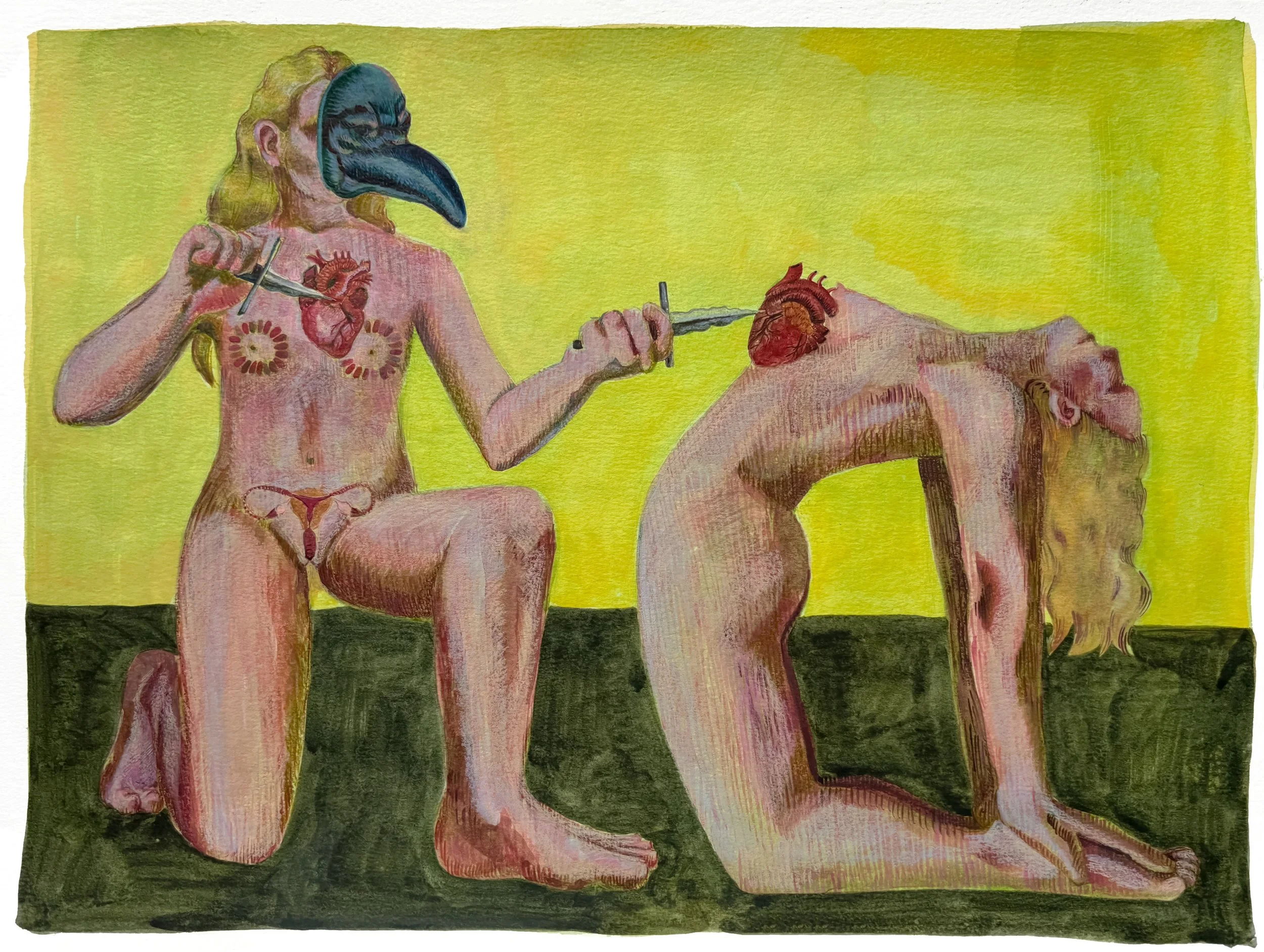 2024, Watercolor on paper, 16" x 20"