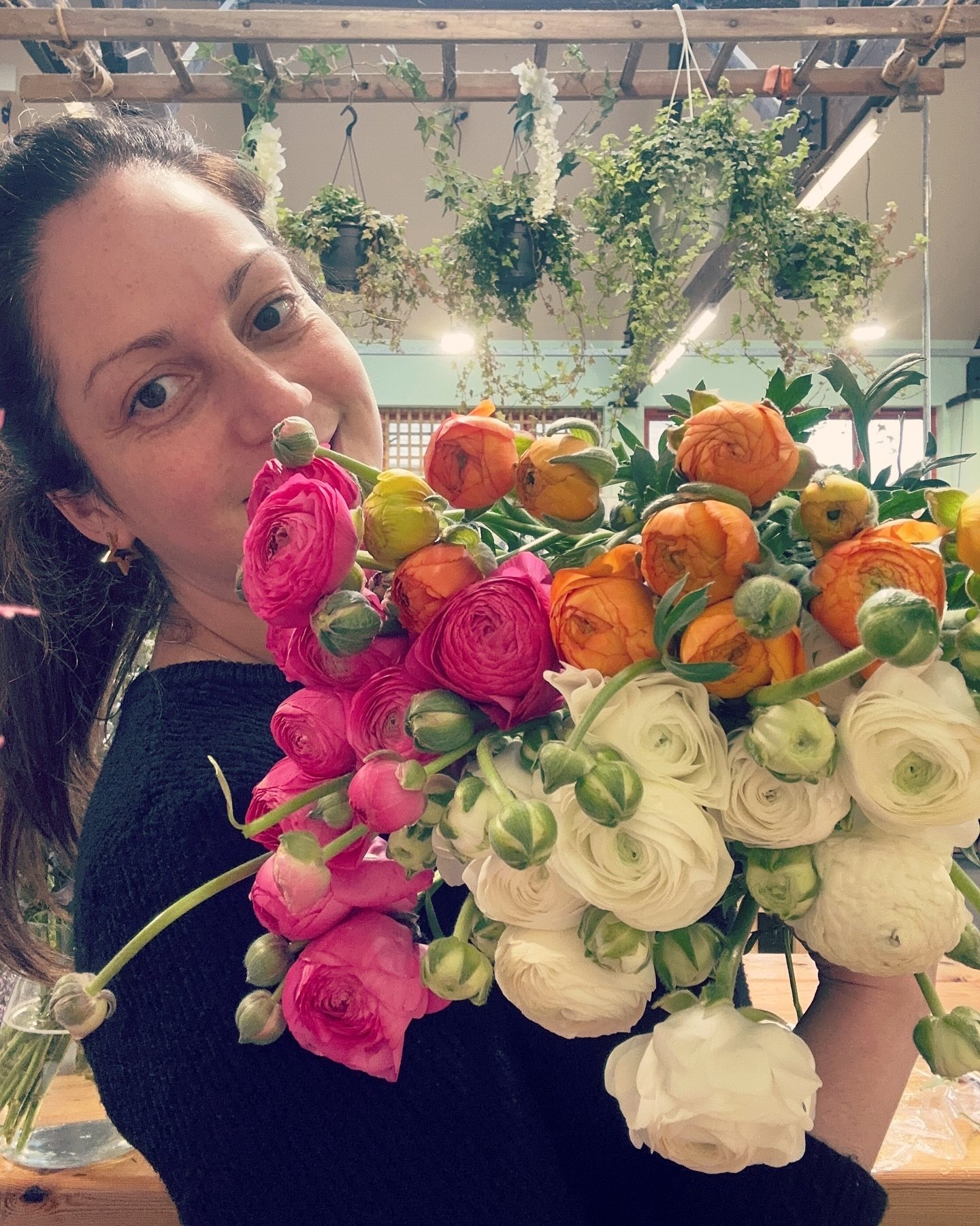 These beauties are hanging on for dear life at the auctions but we enter that lovely time of year where the florist seasons over lap and that magical couple of weeks where we get to use #ranunculus #peony and #hydrangea all at the same time 🫶🏻 The 