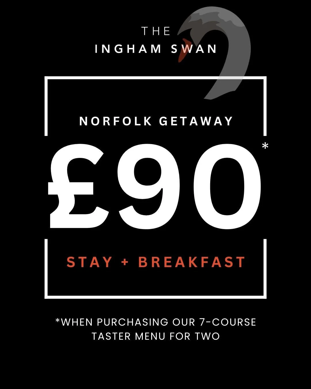 STAY FOR &pound;90*

Enjoy a stylish stopover to complement our signature Taster Menu dining experience. Full Ingham Swan breakfast included.
October &amp; November Stays, excludes Friday &amp; Saturday nights.

*when purchasing our 7 Course Taster M