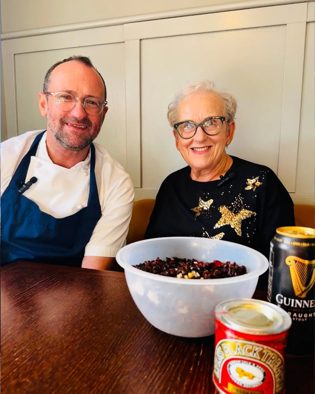 Mother &amp; Son | Say hello to Sara Smith, the heart and soul behind our Mrs Smith's Christmas Puddings! As the proud mum of Chef Patron Daniel, Sara brings warmth and tradition with her festive dessert. Her famous Christmas Pudding has been a cheri