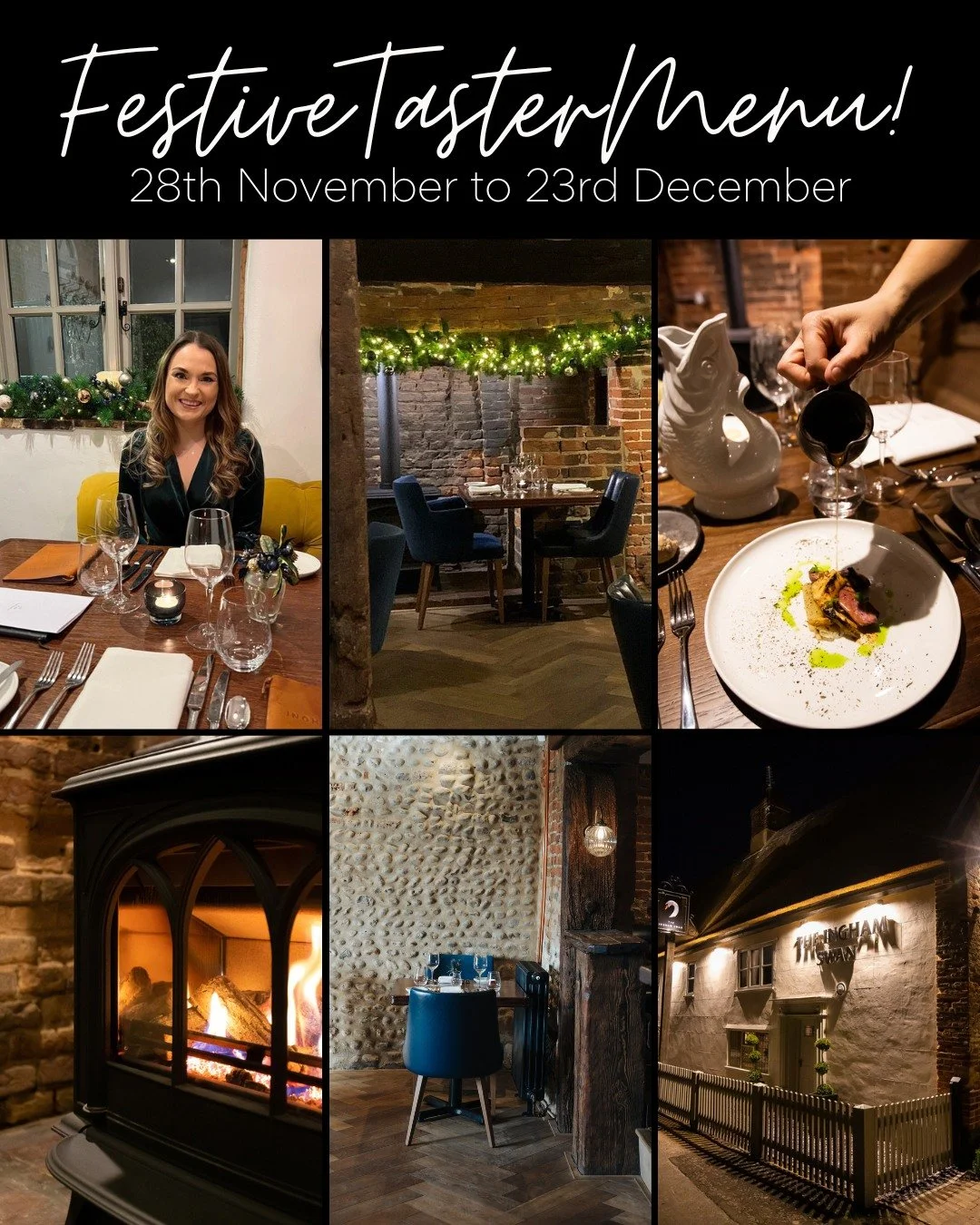 🎄 Festive Taster Menu
6 Courses or 8 Courses. Starts this Friday

🛌 Festive Stay &amp; Dine

🥂 New Year's Eve with both early or late sittings

View menus and rooms via our link in bio #christmasinnorfolk #festivedining #chefpatrondanielsmith #mic