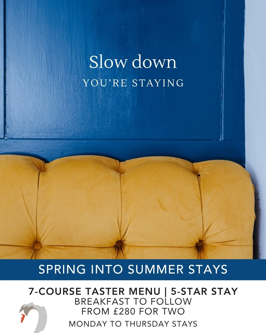 DEAL // Spring Into Summer at The Ingham Swan
To celebrate our recent 5-star rooms rating from the AA, we&rsquo;re introducing a limited-time stay designed to be savoured.

Enjoy our signature 7-Course Stay &amp; Dine experience &mdash; an evening of
