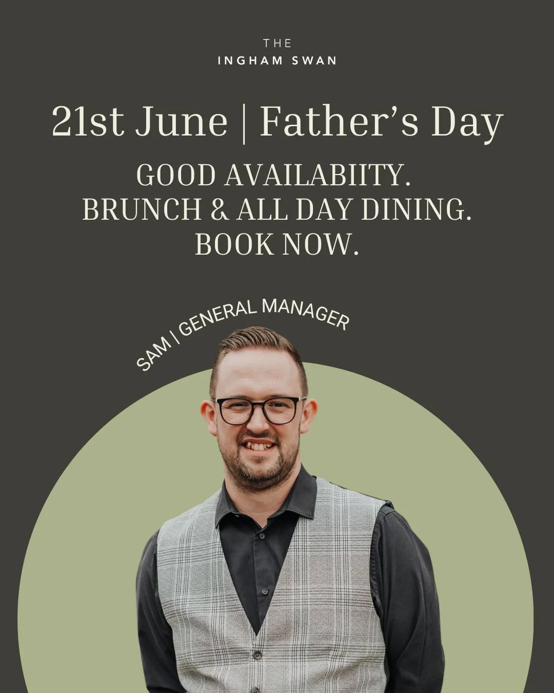 Father's Day | Sunday 21st June

With extended Sunday dining hours and good availability throughout the day, there's still time to plan Father's Day. Join us for Breakfast from 9.30am, or our all-day Sunday dining menu from 12.30pm.

View the menu on
