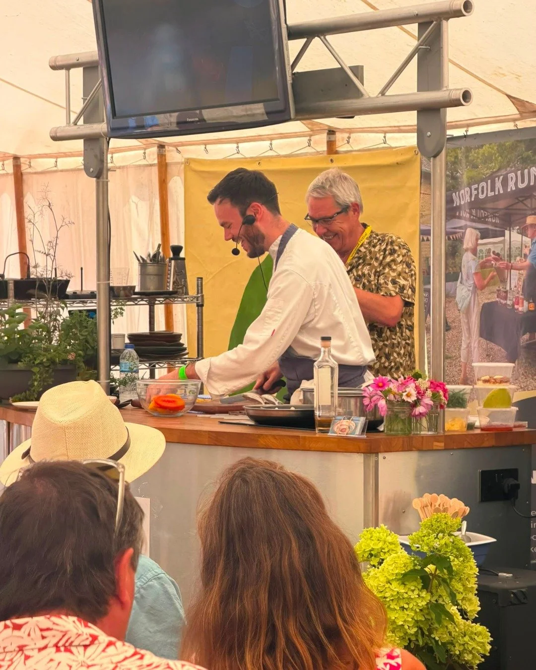 The first chance to pause and share after a busy few days&hellip;

Head Chef Jordan Caswell stepped out from behind the stoves and headed to The Worstead Festival, helping them celebrate their 60th anniversary with a live cookery demonstration on the