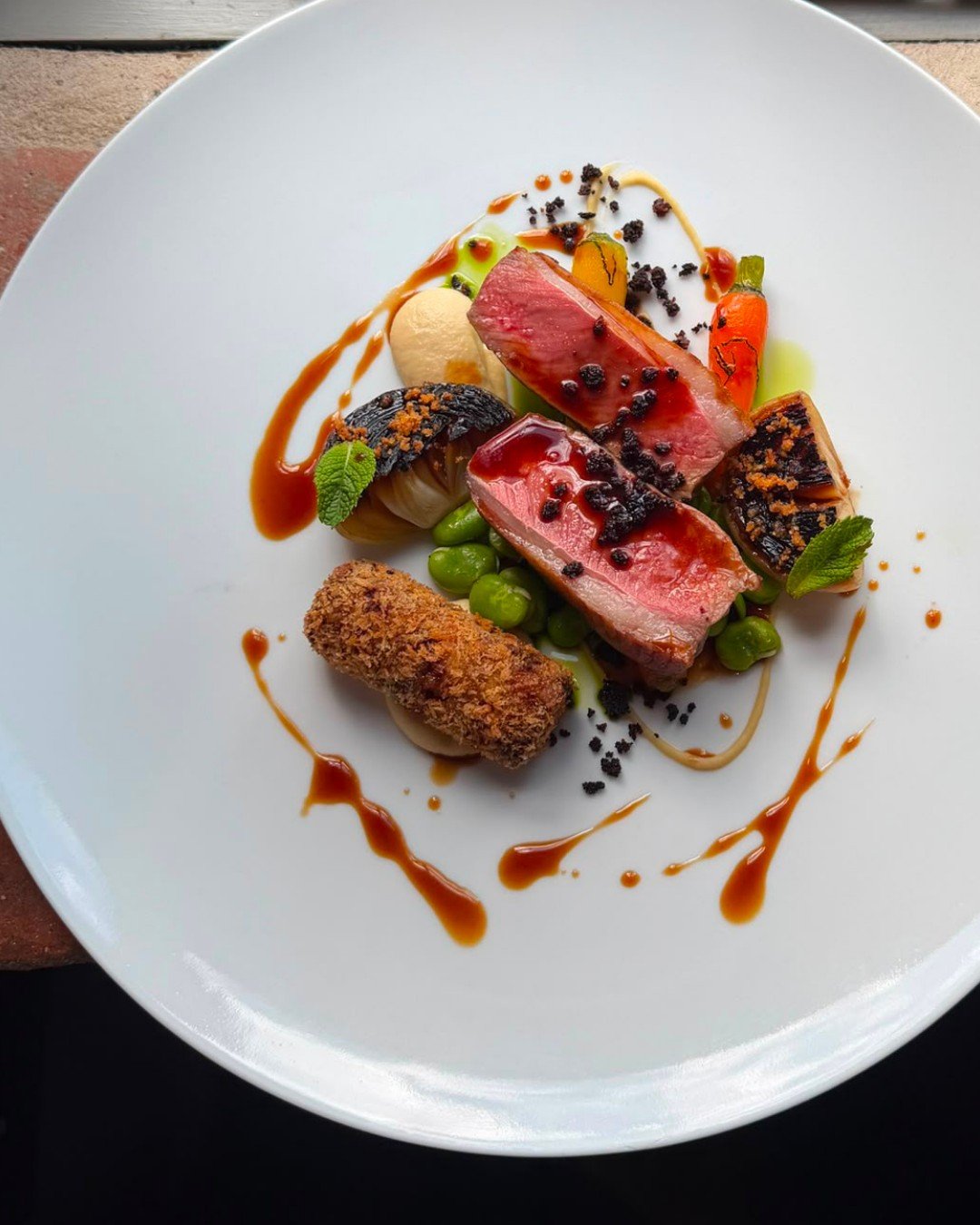 The three dishes that helped earn our Head Chef Jordan Caswell the title of **Norfolk &amp; Suffolk Chef of the Year 2026** 🏆

Cromer Crab, Cucumber and Elderflower, Rye Tuile

Salt Marsh Lamb, Tacons Farm English Onion and Broad Beans, Heritage Car