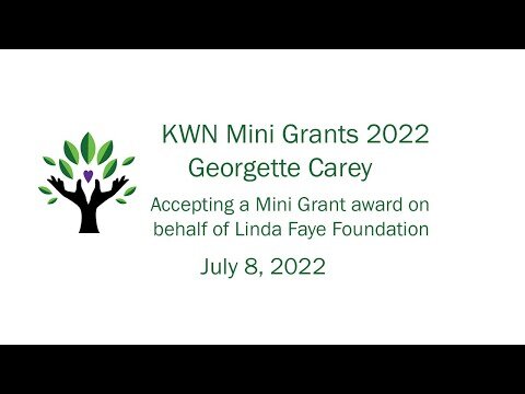 KWN mini grant presentation-Linda Faye Foundation