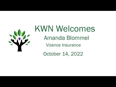 KWN October Meeting Speaker, Amanda Blommel