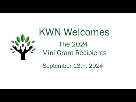 KWN Mini Grant awards 2024