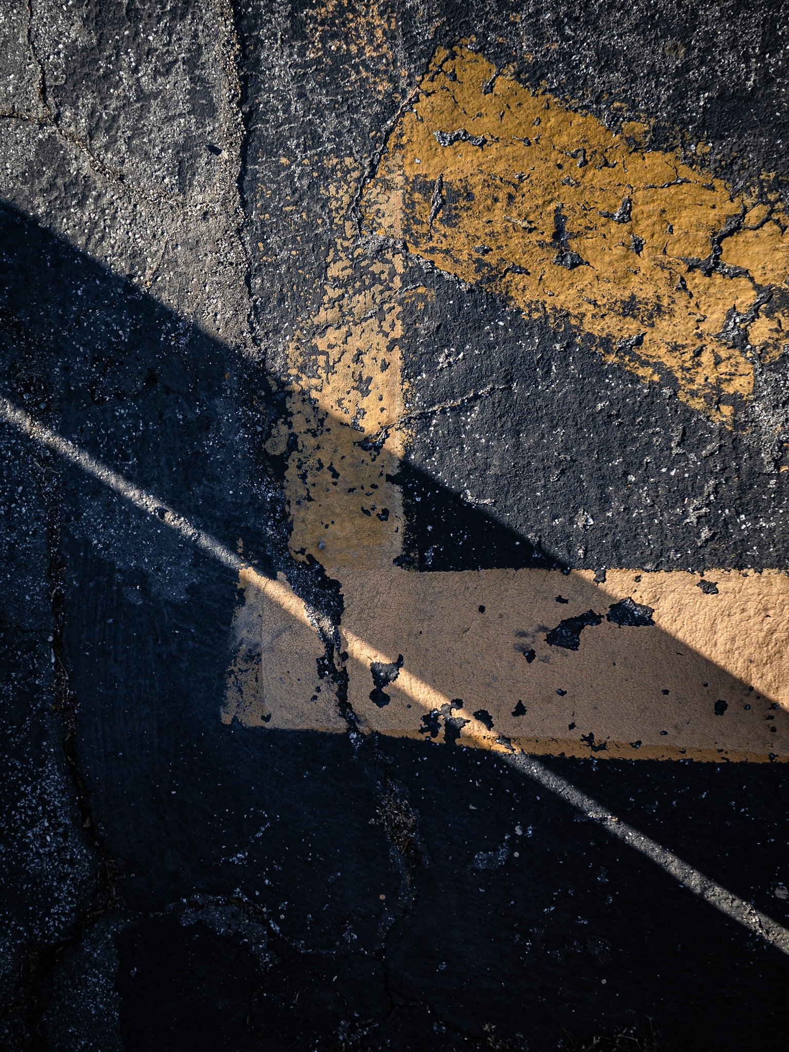 Markings on a Parking Lot, Late Afternoon