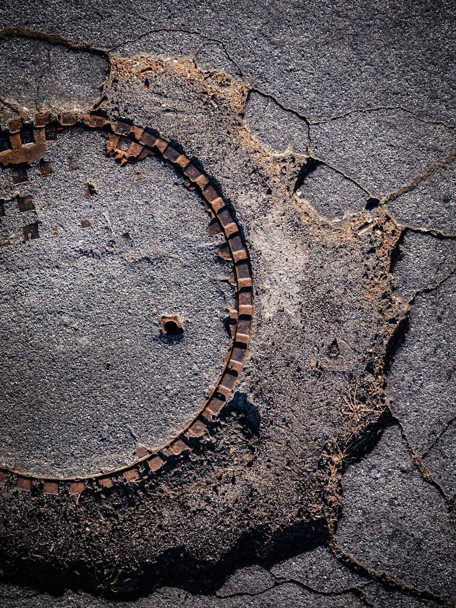 Untitled Composition with Parking Lot, Early Evening