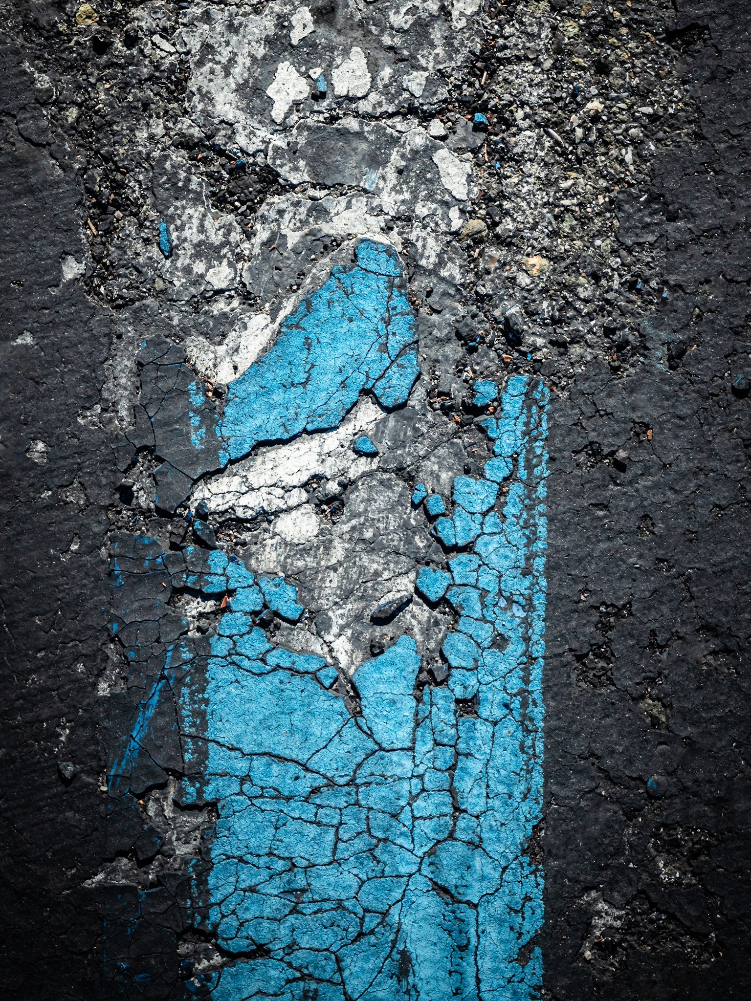 Weathered Parking Lot Markings, Untitled Study #21