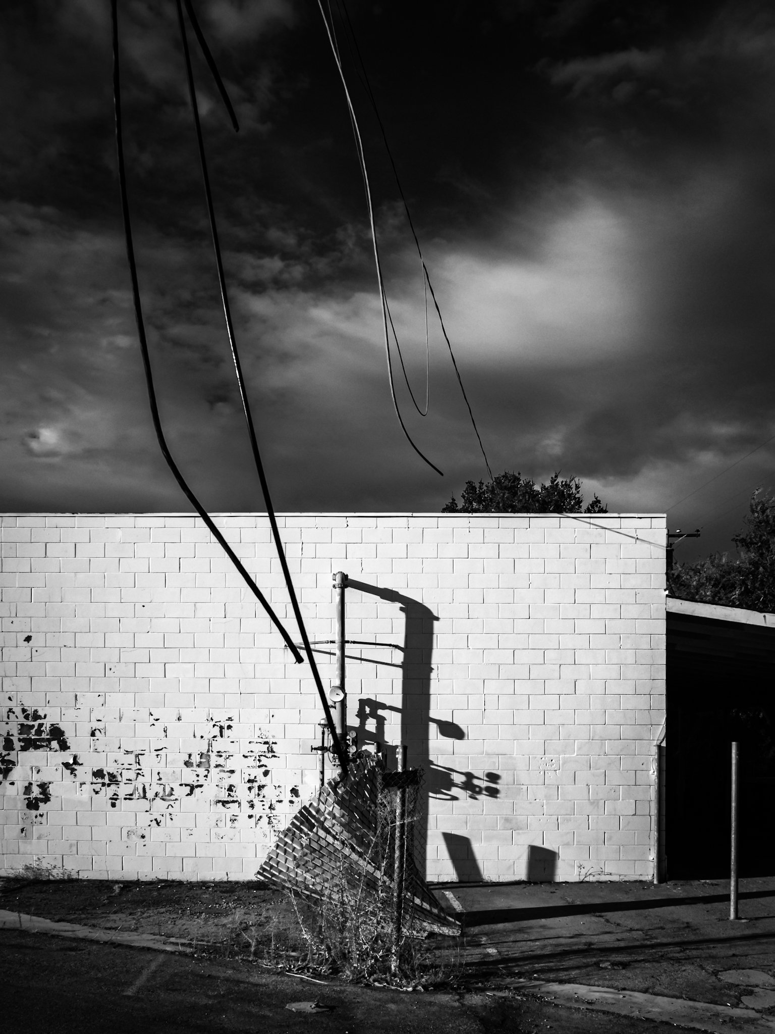 Broken Fencing by the Service Bays