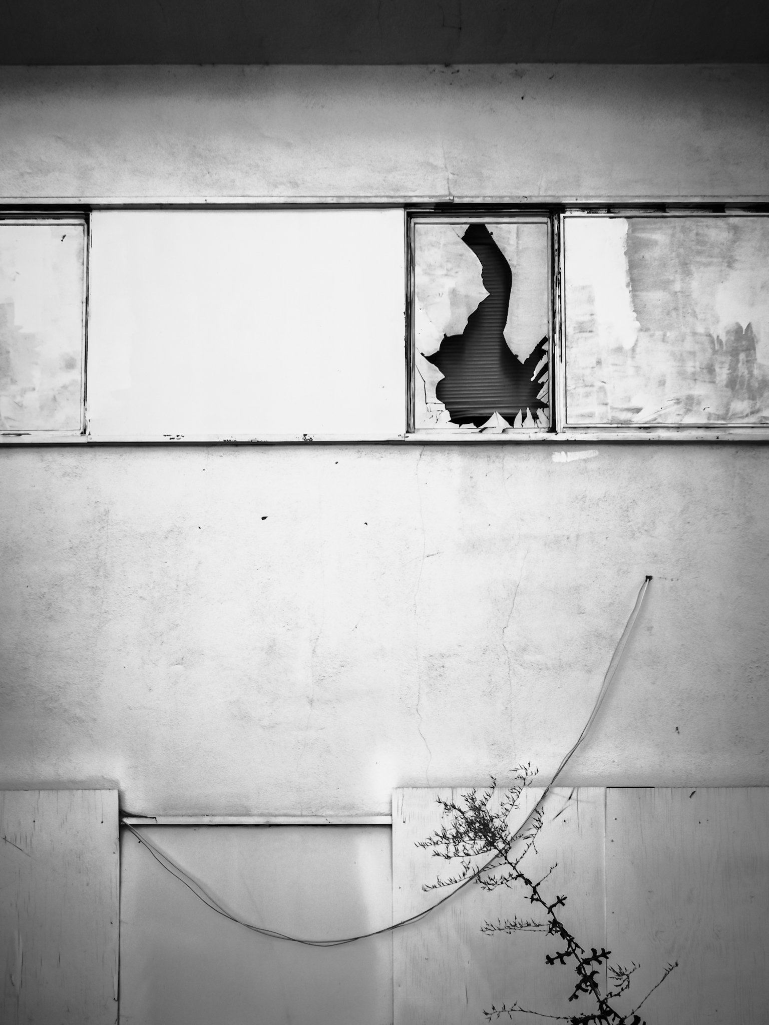 Broken Window on the Managers' Floor