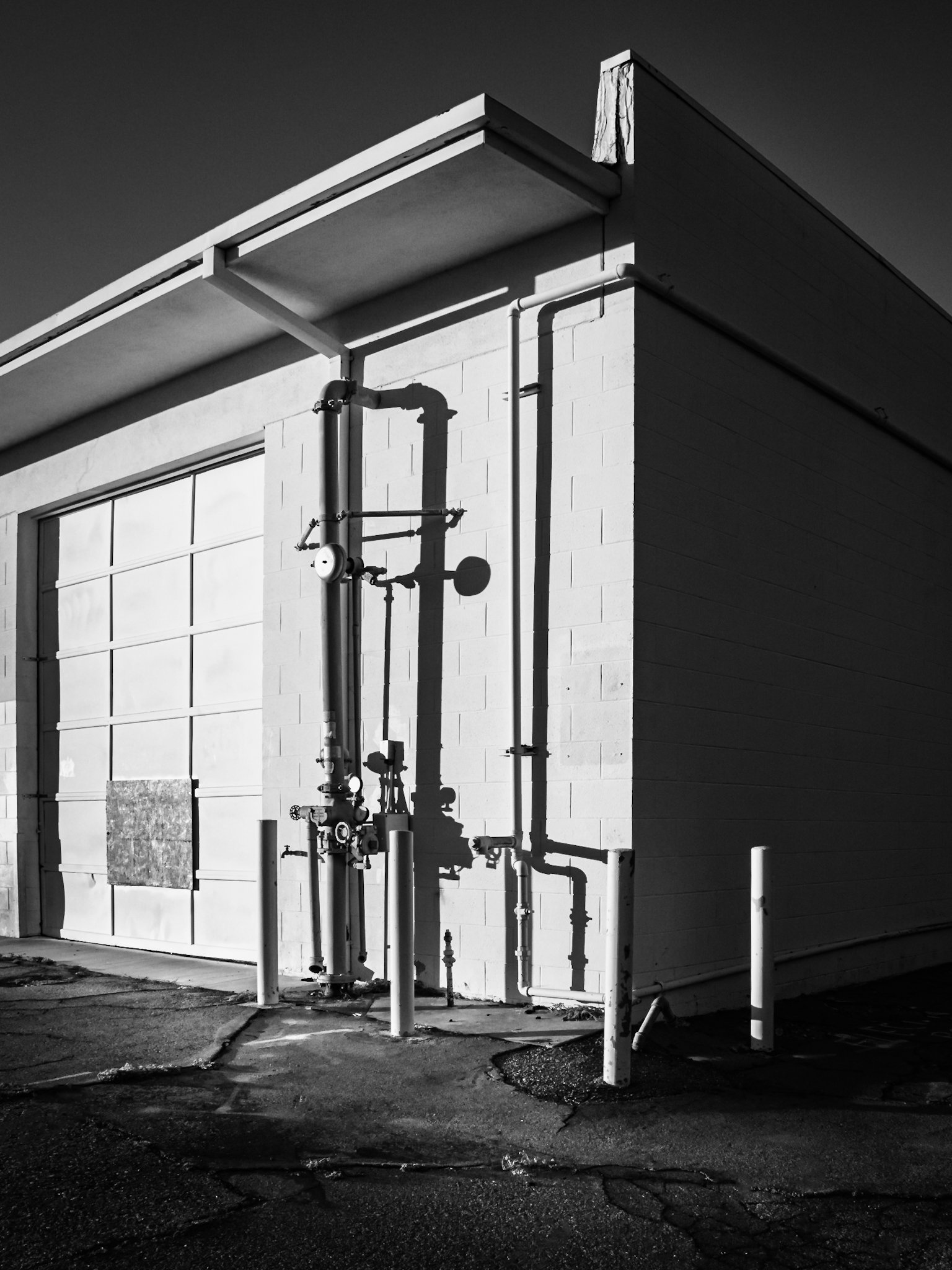 Southeast Corner of the Service Bays