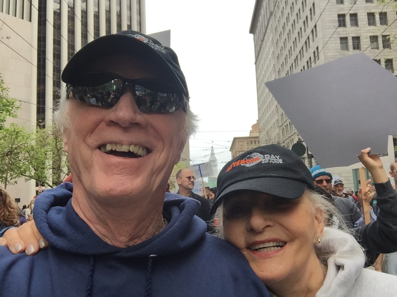 Rams & I at a "support science" march in SF, 2017