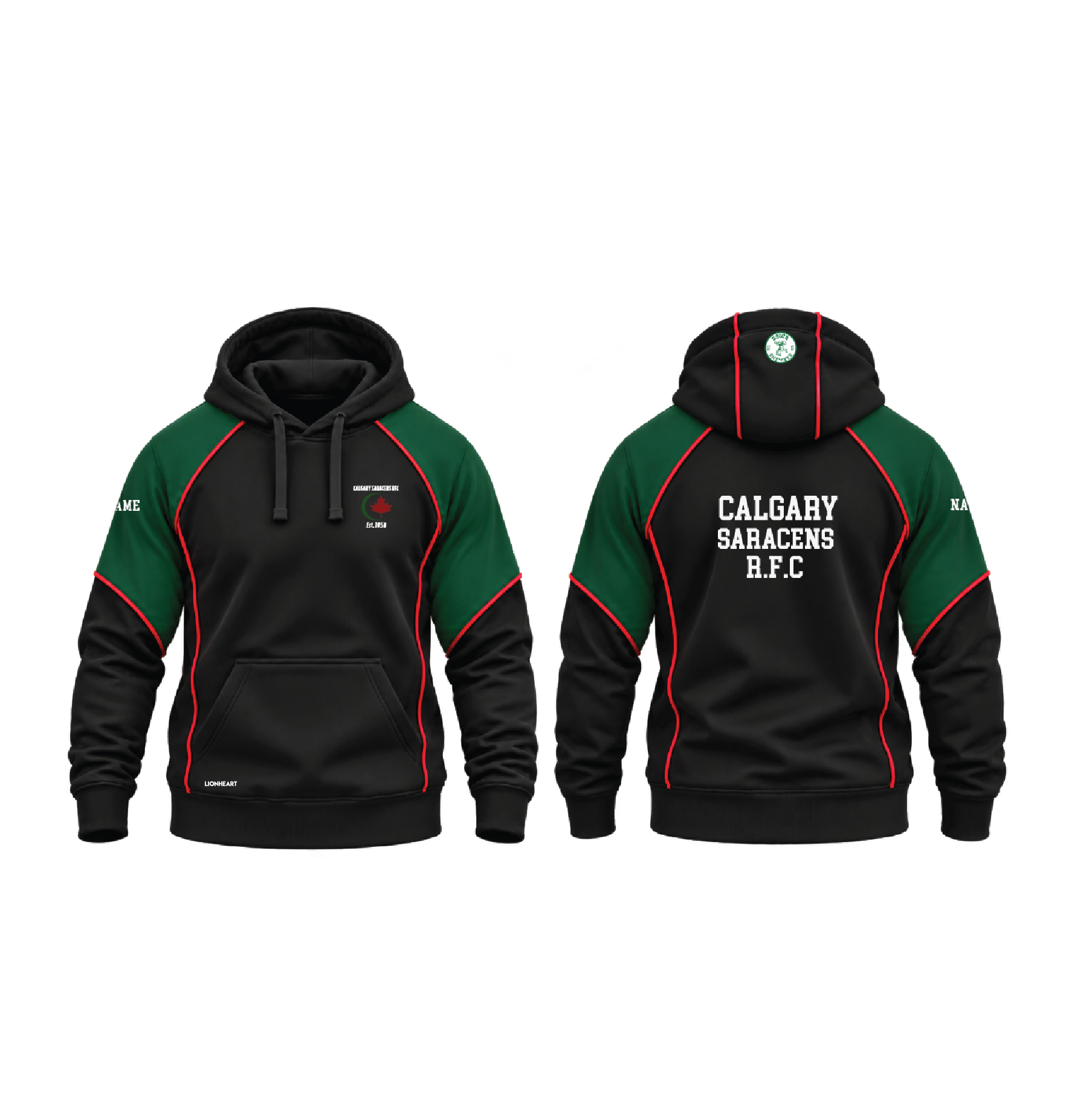 Calgary Saracens RFC | Athletic Hoodie - Pullover or Full-Zip - Unisex