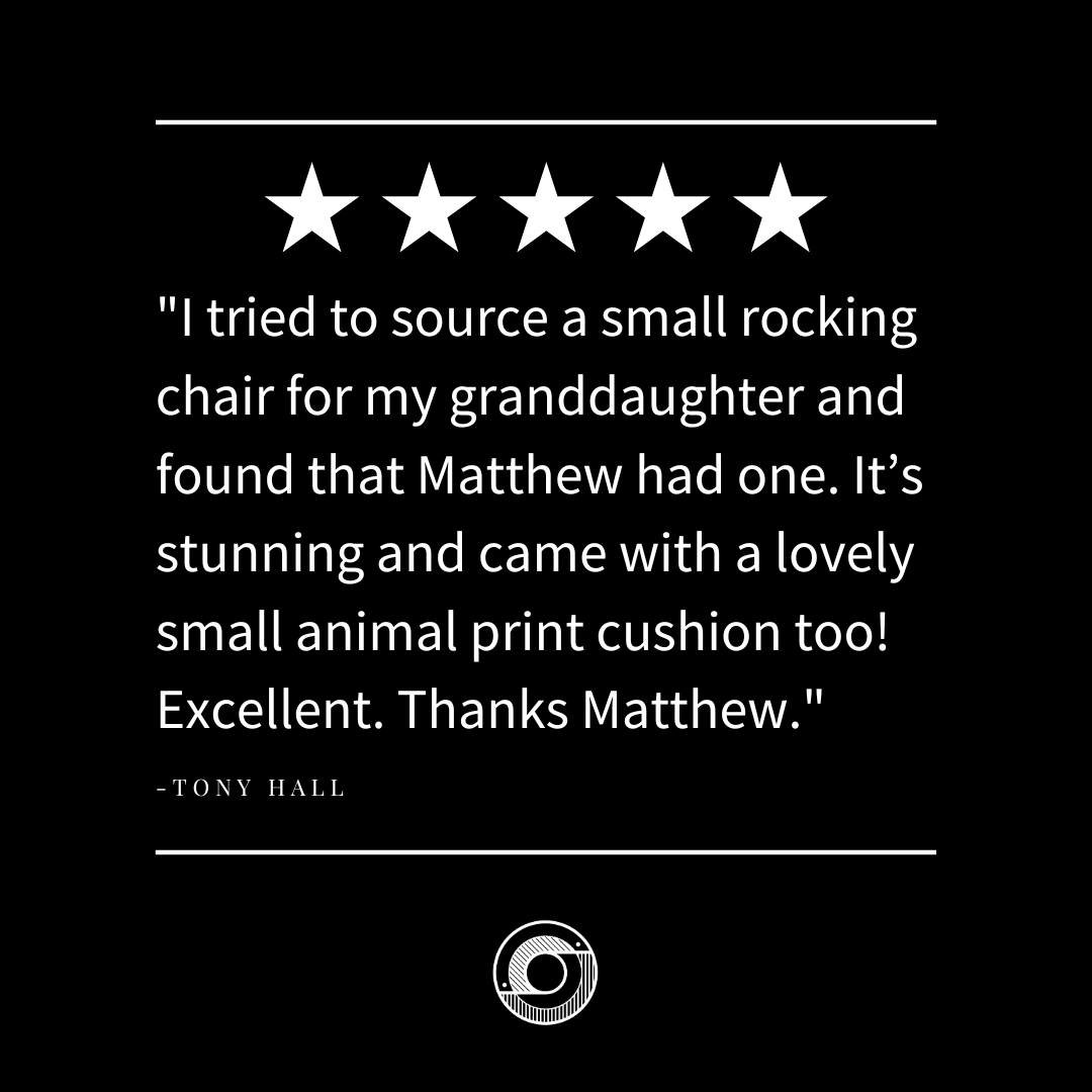 Thank you Tony for brightening my day with this 5-star review on my Google page today 😁 

There's more upcycled furniture for sale in my online shop (and more pieces coming very soon!). Join my Oddments mailing list to be the first to find out when 